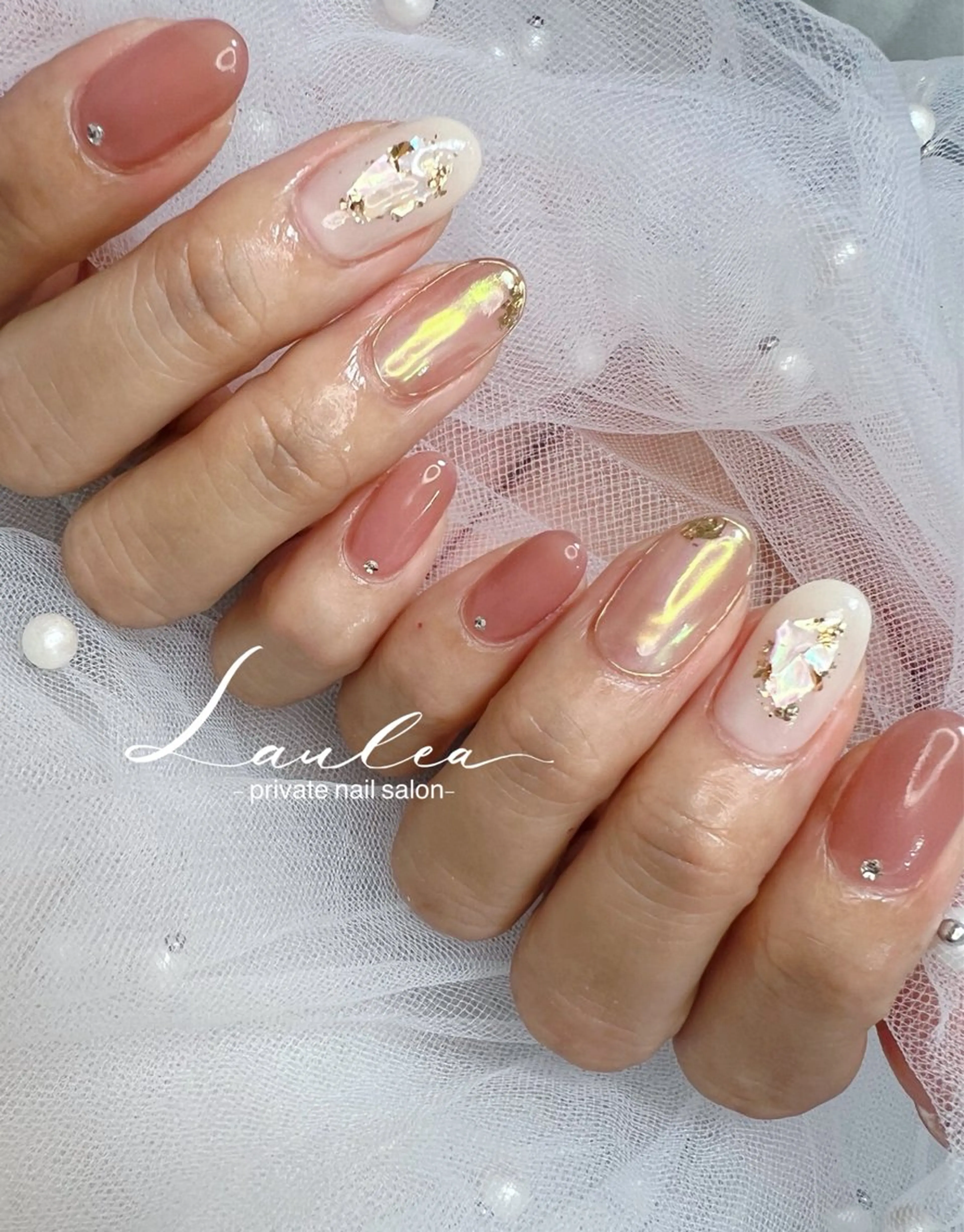 ネイル フットネイル ジェルネイル 韓国ネイル ハンドネイル nail salon Lauleaのネイルデザイン