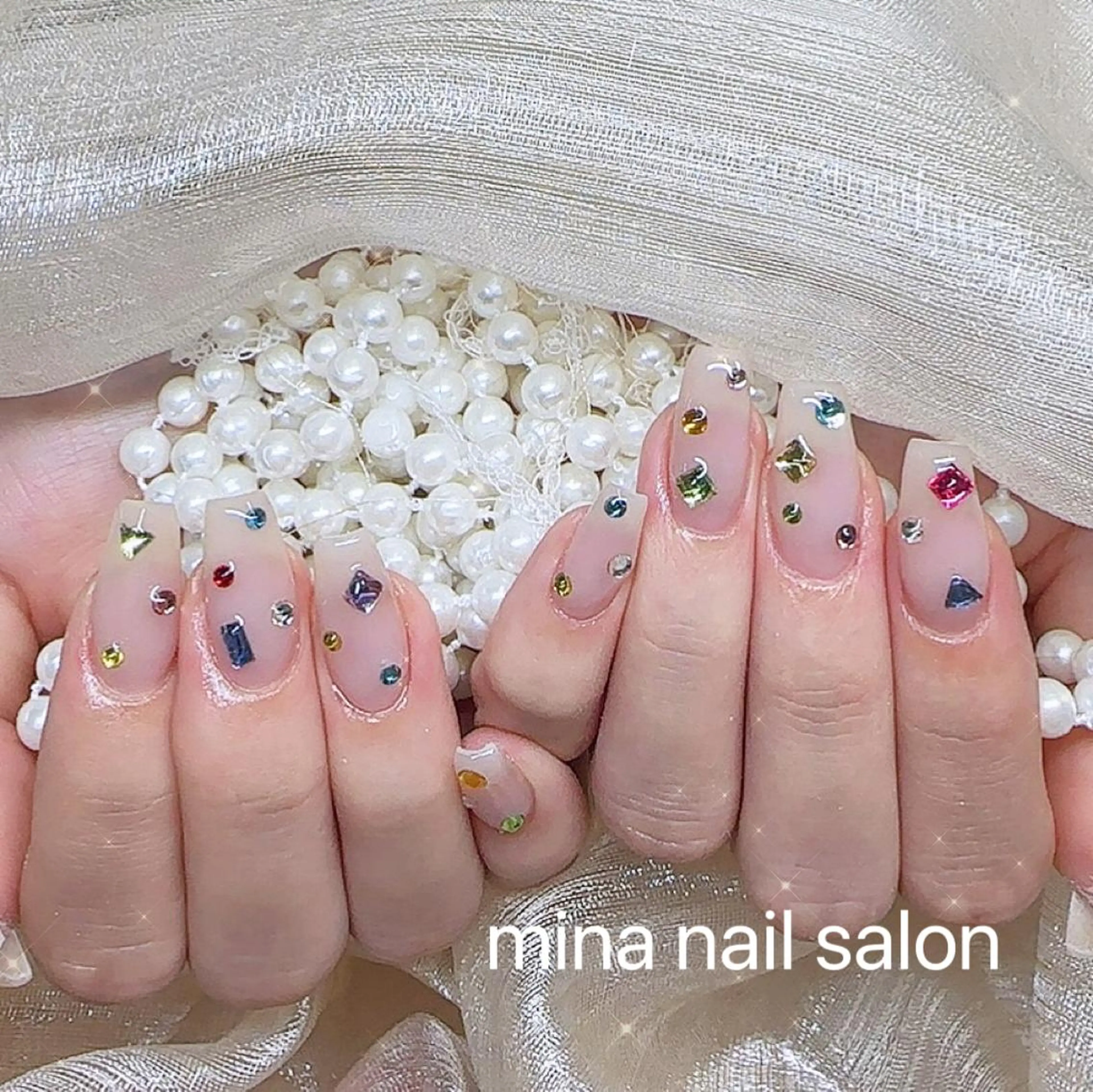 ネイル ハンドネイル Mina🧸 韓国風ネイル🎀のネイルデザイン