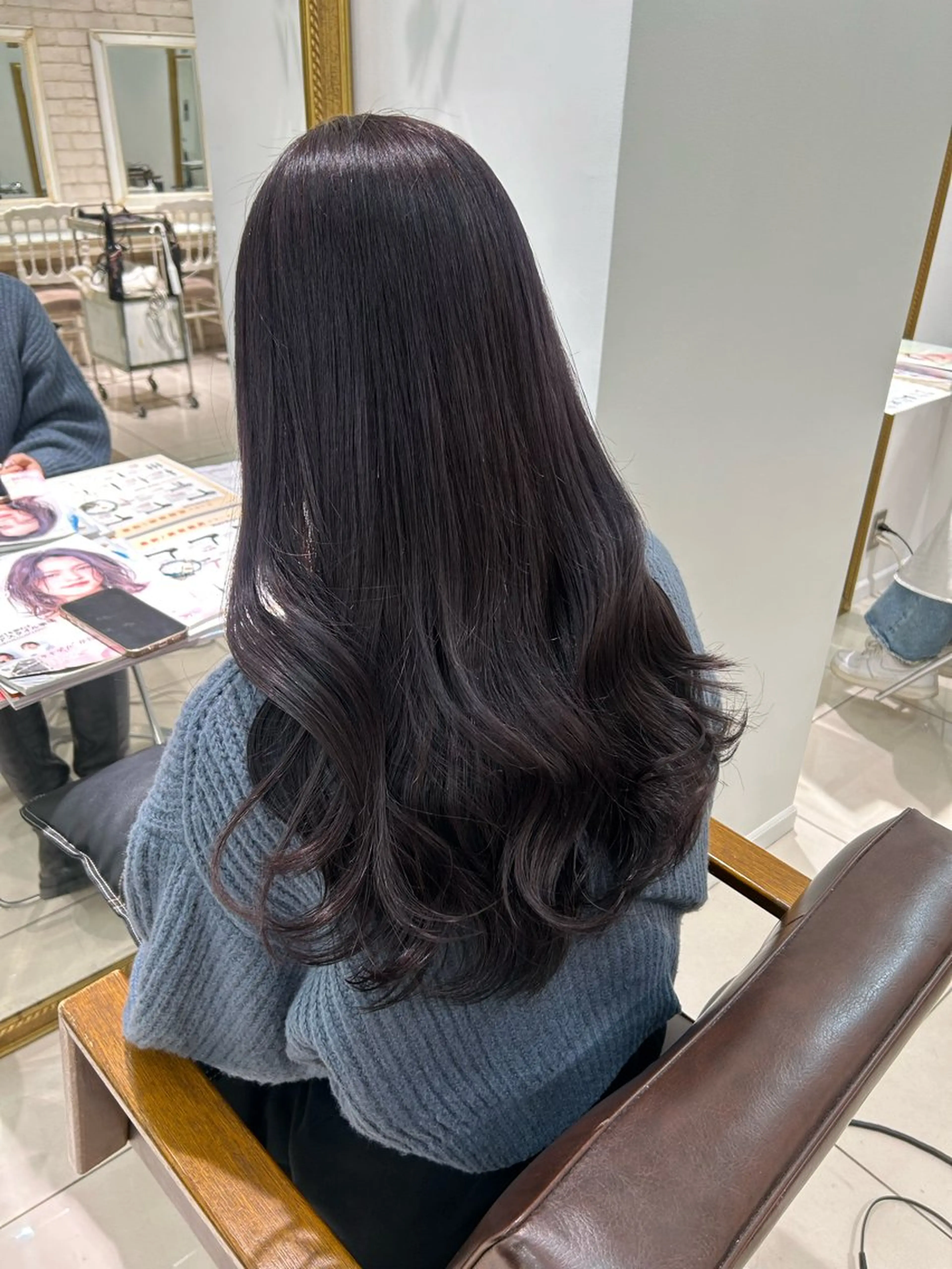 ロング カラー カット ヘアカラー トリートメント 透明感カラー 古山 結季🌙🖤のヘアスタイル