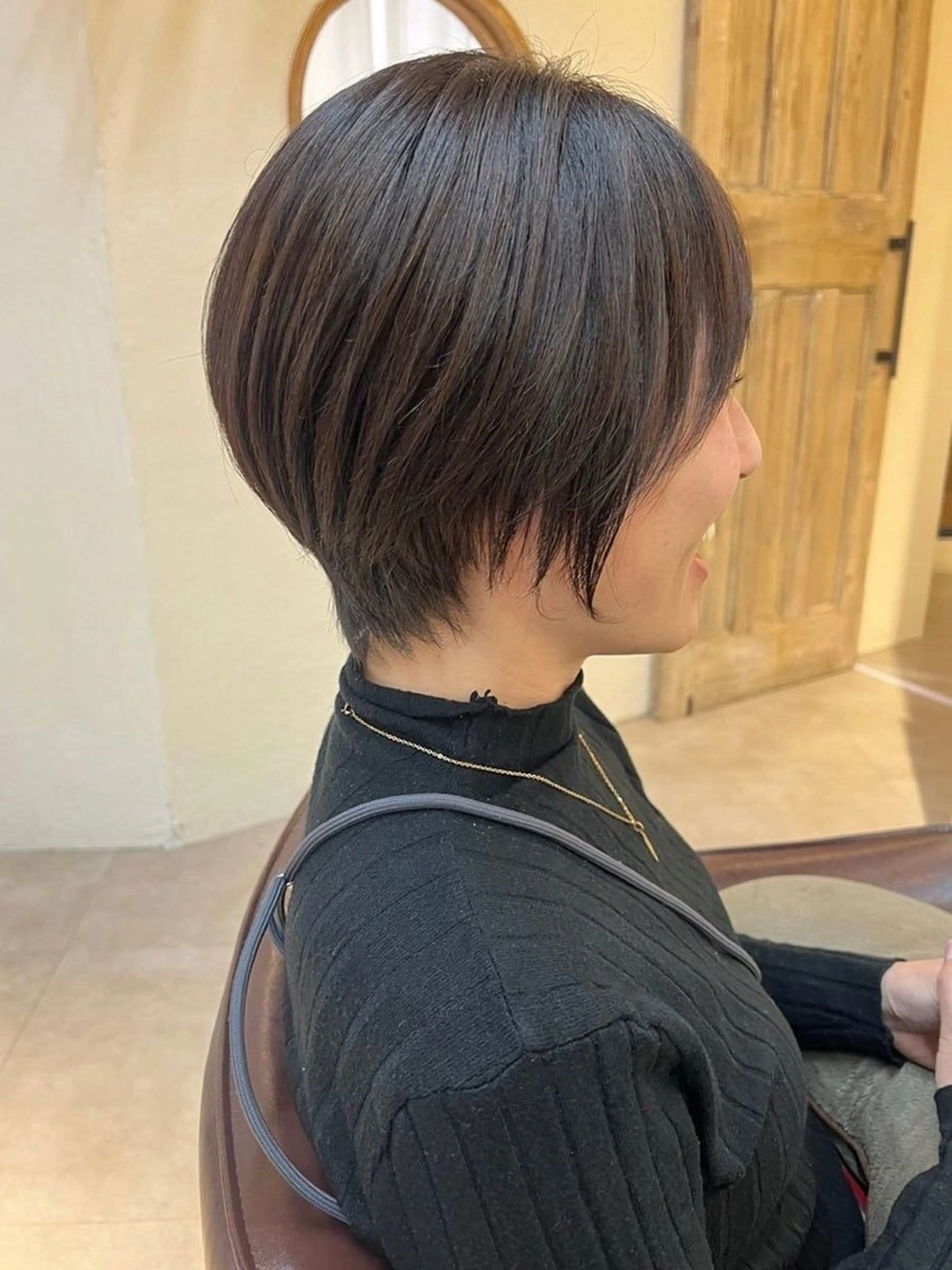 ショート ハイライト 髪質改善 ショートヘア 縮毛矯正 内藤　宏紀 ショート指名No.1のヘアスタイル