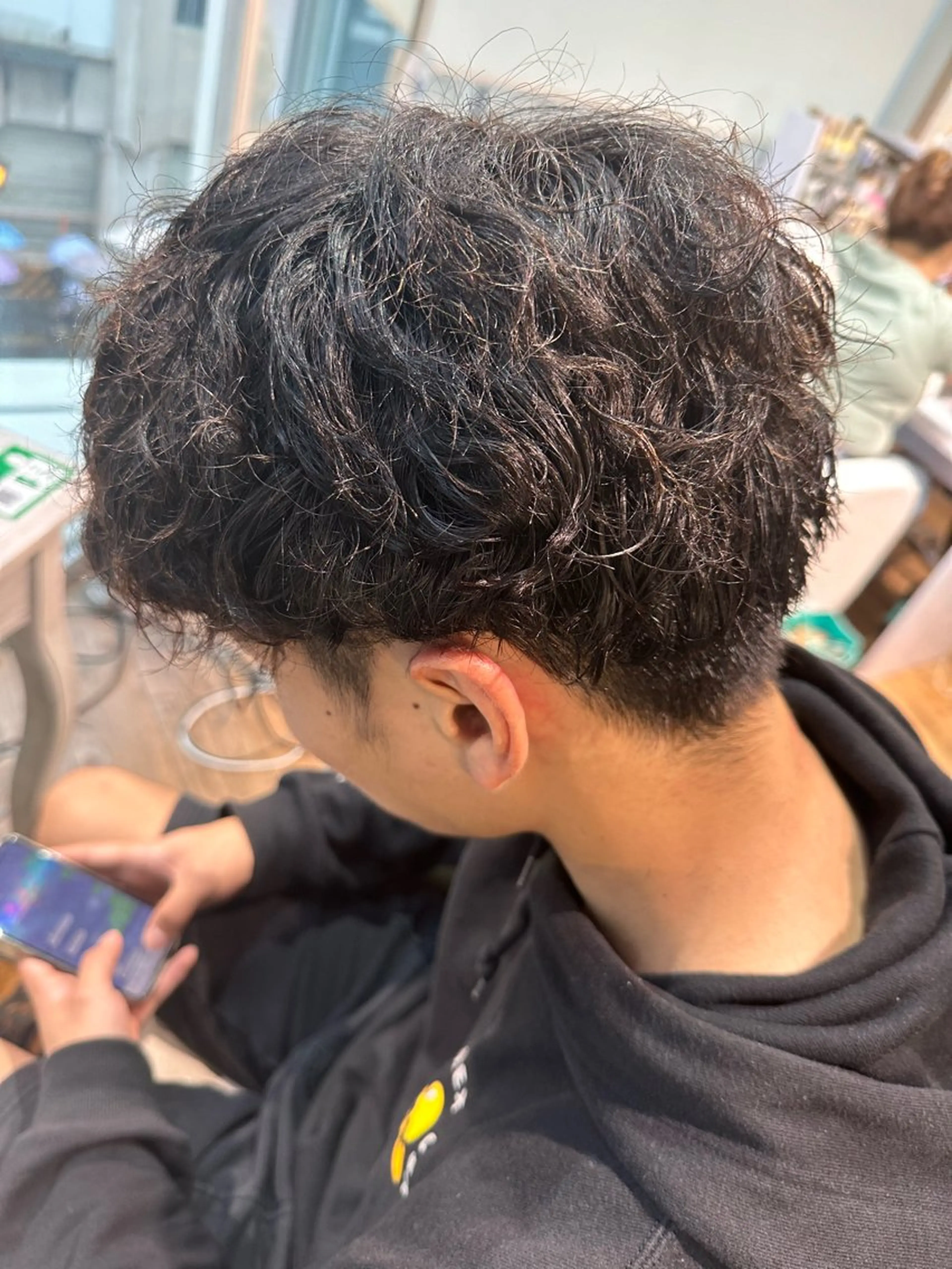 パーマ メンズ カット パーマ トリートメント 🧸プルエクステ❤︎ ネイルKAO🧸のヘアスタイル