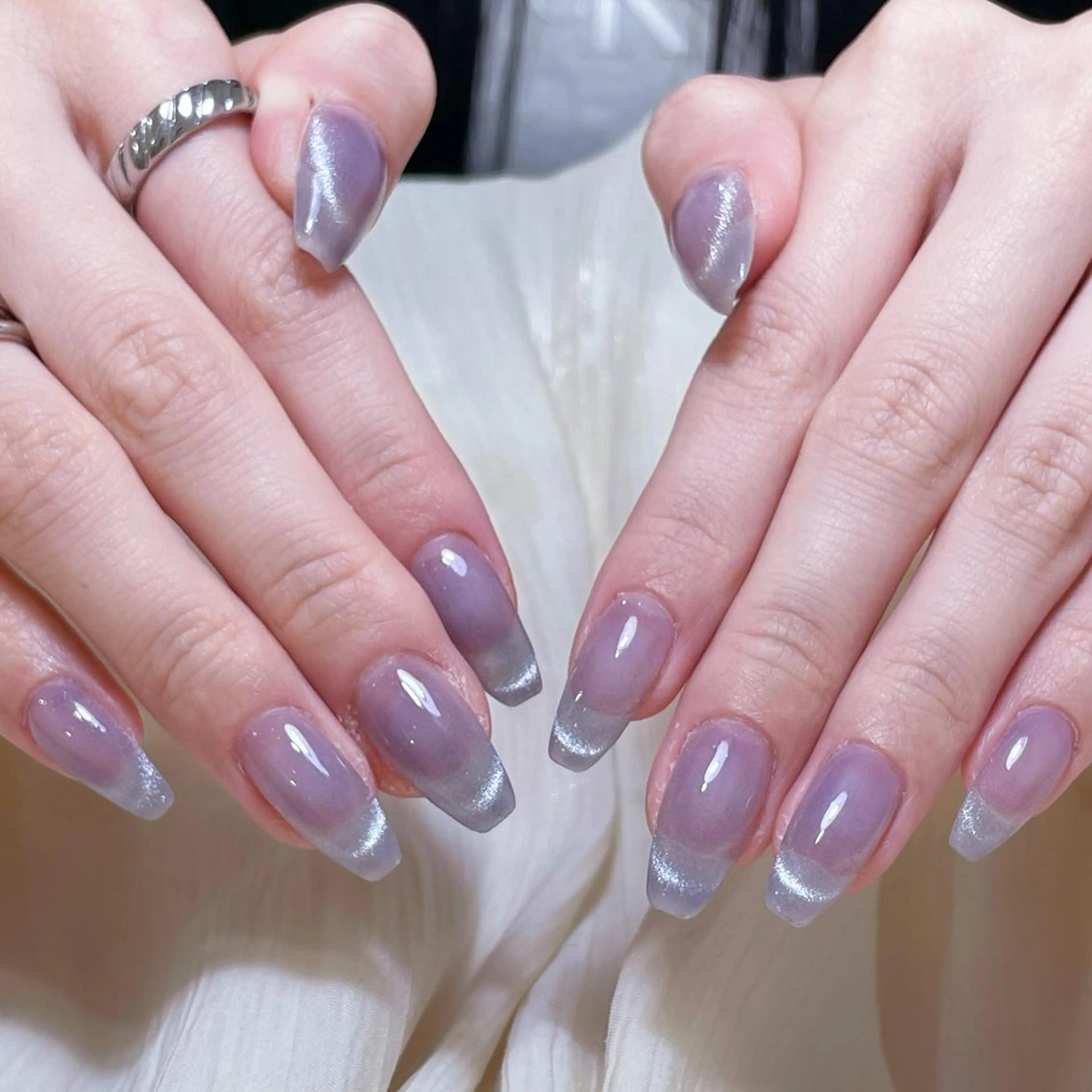 ネイル アートネイル オーロラネイル ガーリー キラキラネイル 韓国ネイル Nail Monsterのネイルデザイン