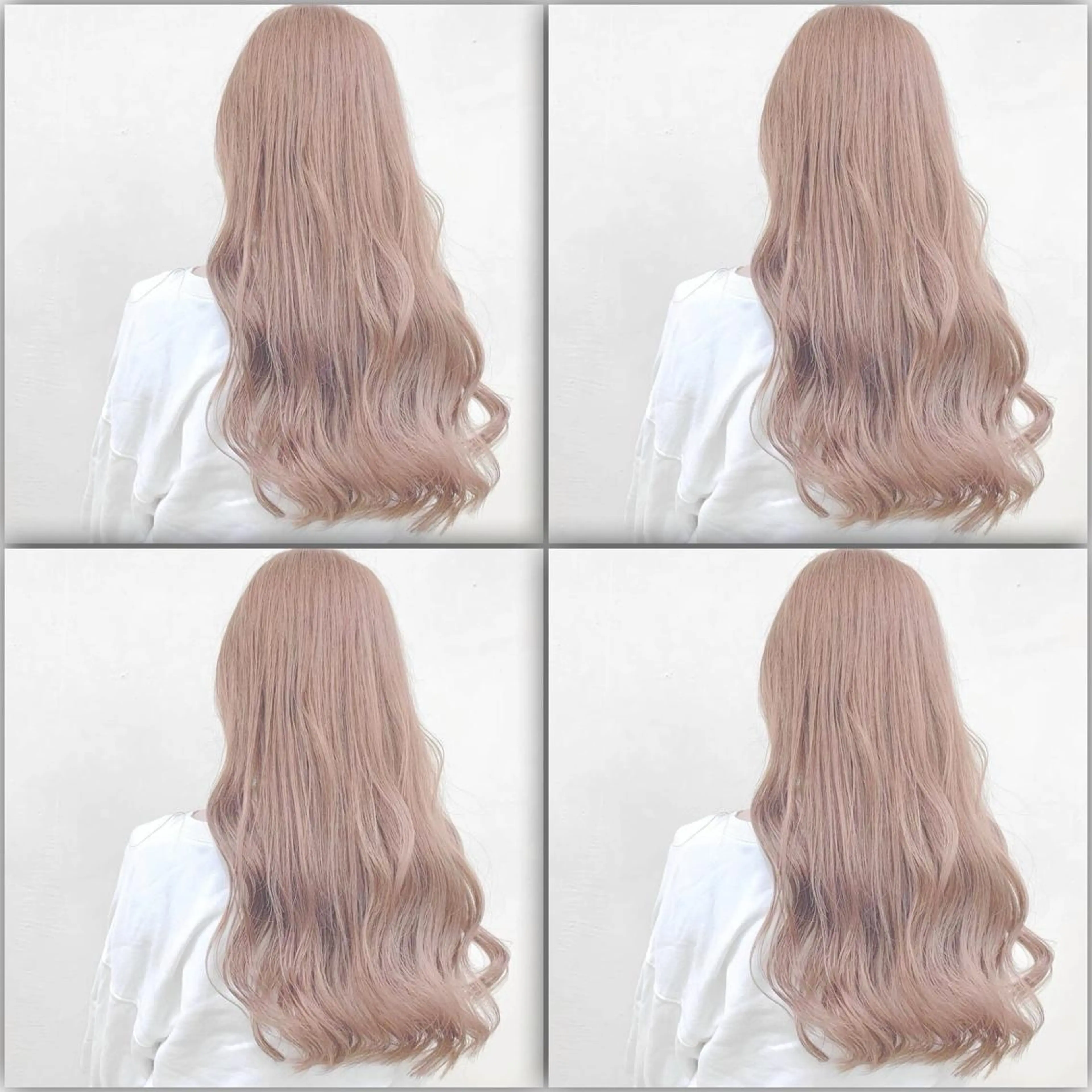 ロング カラー ケアブリーチ 韓国レイヤーKYONのヘアスタイル