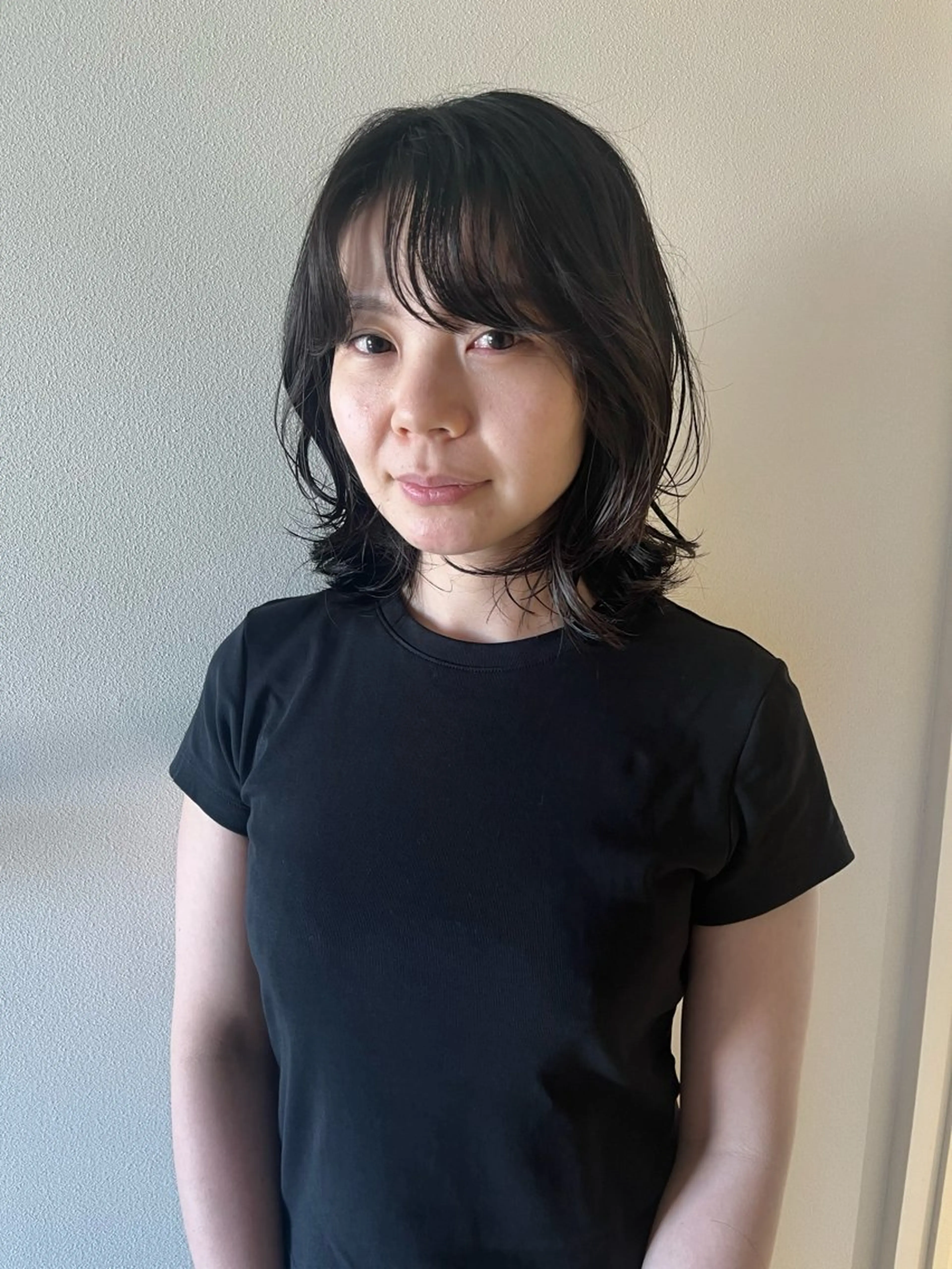 ミディアム パーマ ミディアムパーマ ニュアンスパーマ pu+on. nailworks所属・fuyumi / ニュアンスネイルのネイルデザイン