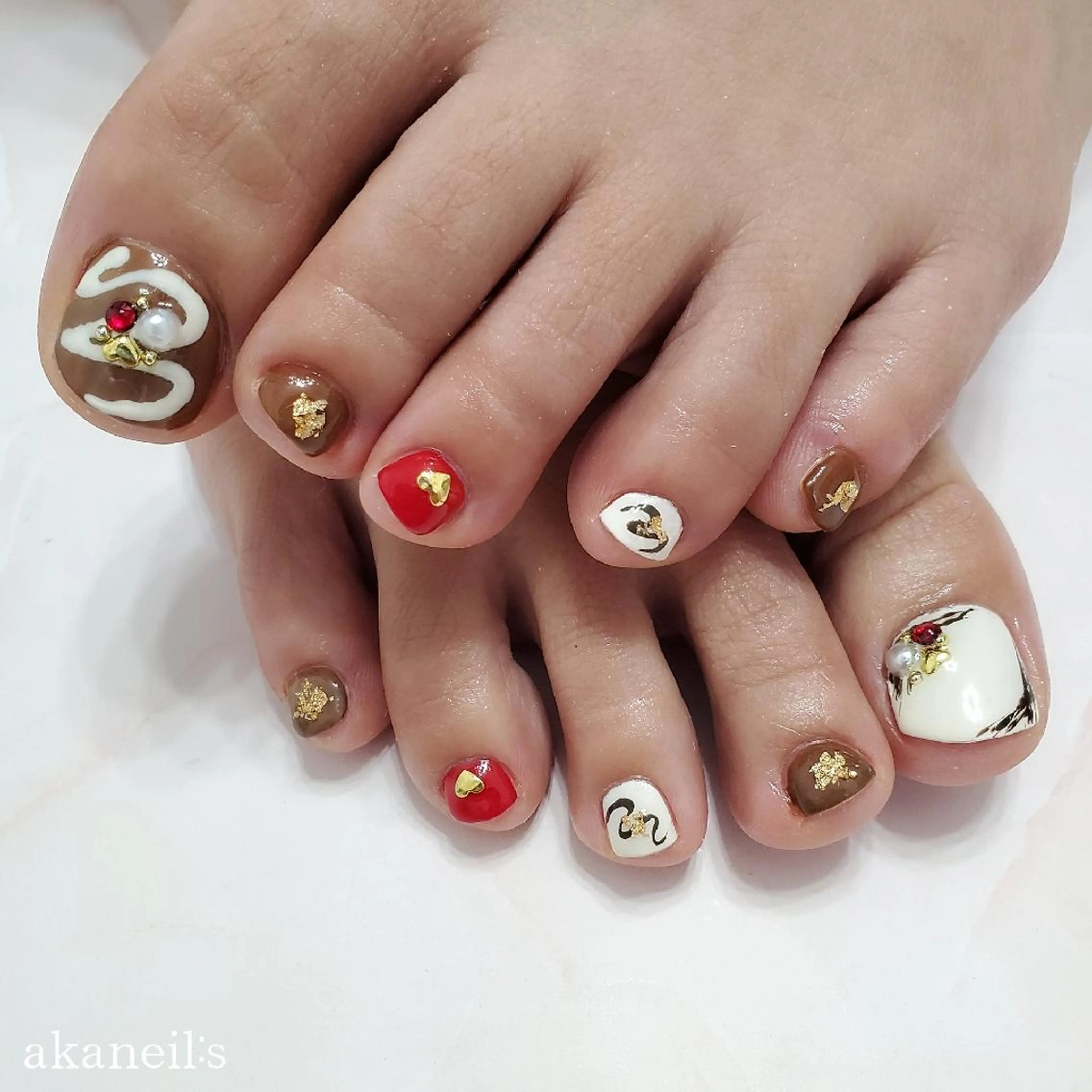 ネイル バレンタイン 【akaneils】 アカネのネイルデザイン