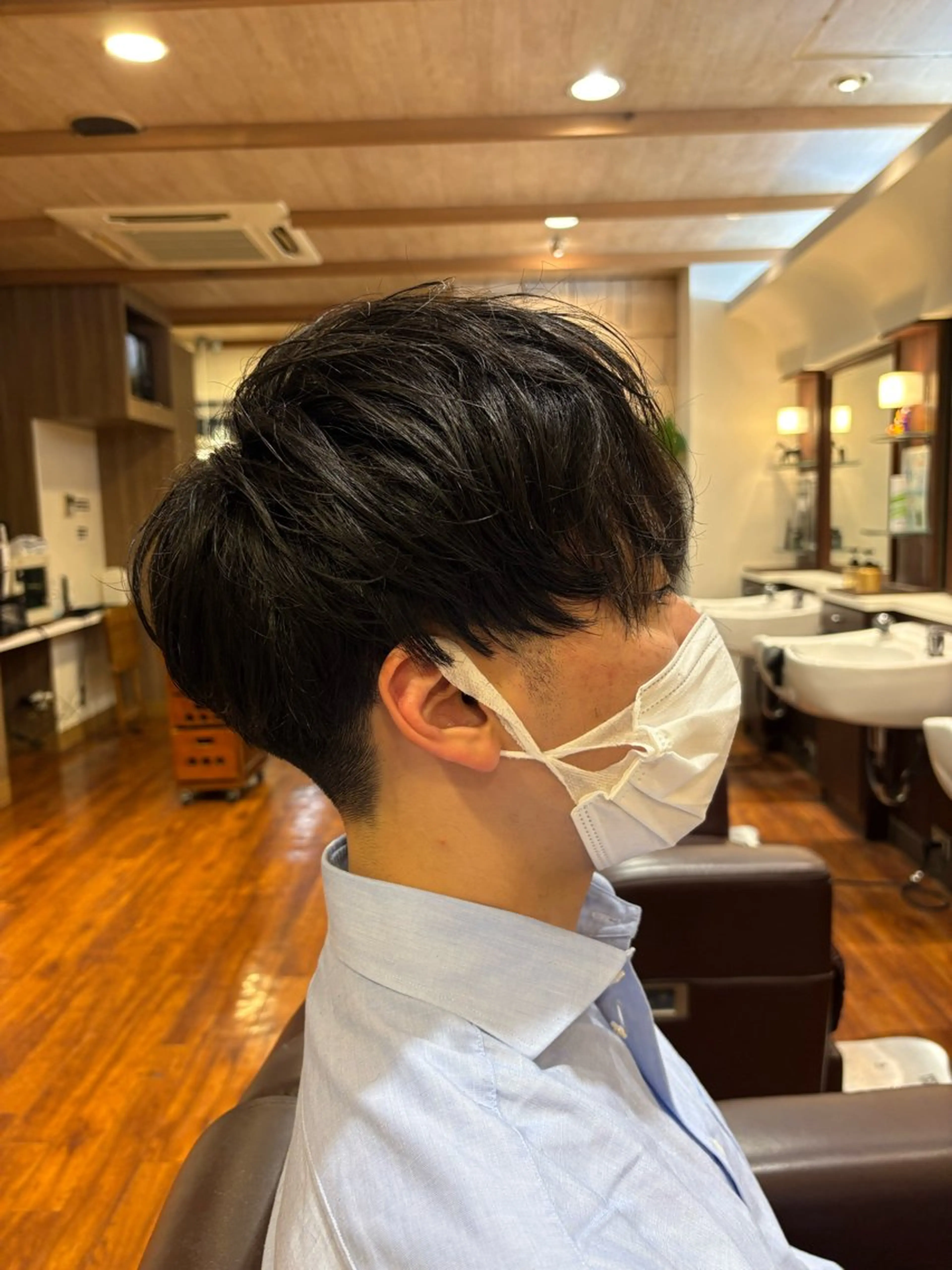 ショート メンズ マッシュ ツーブロック 刈り上げ 椎名 岬洋のヘアスタイル