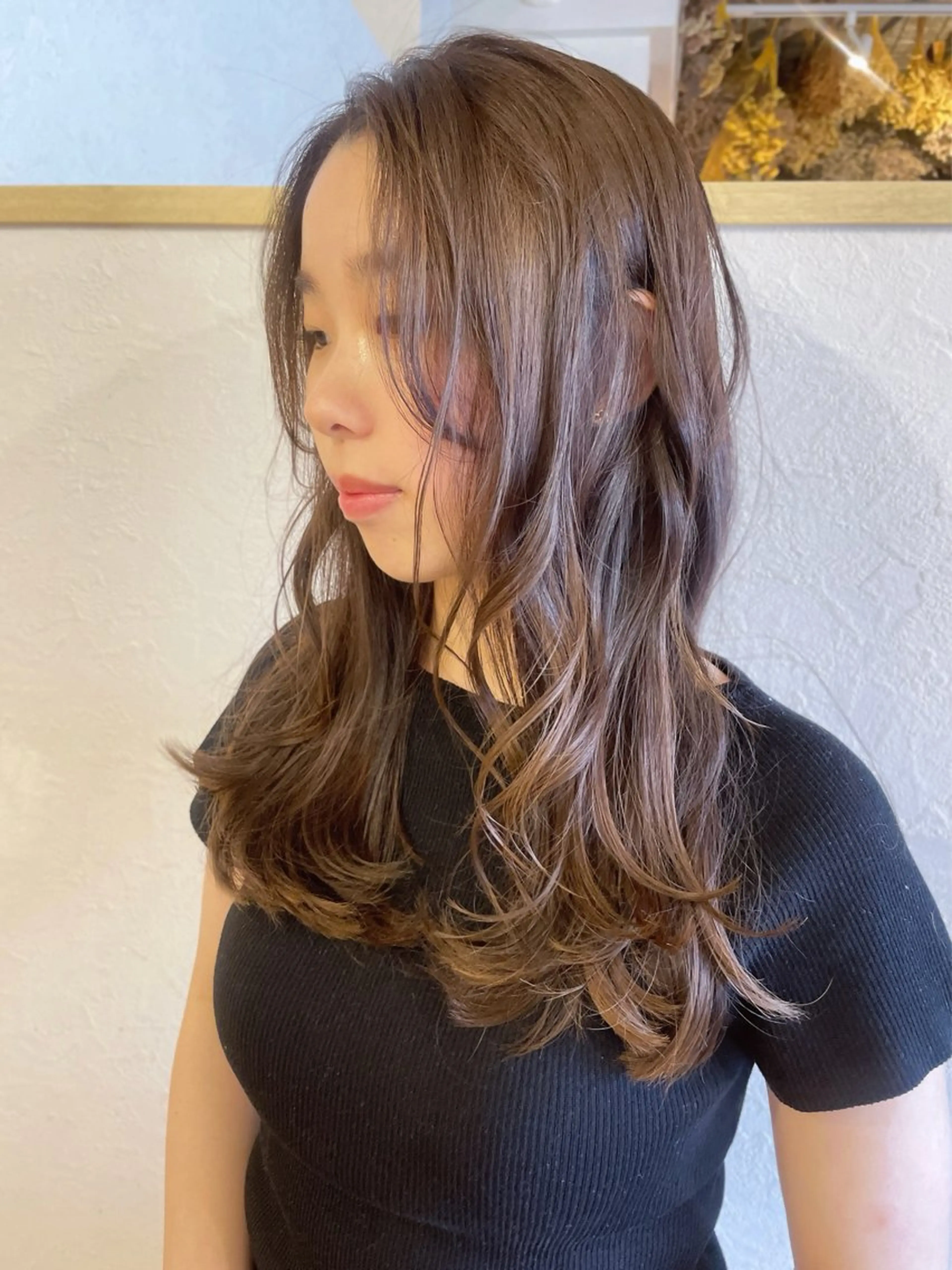 ロング カラー ヘアアレンジ カット ヘアカラー トリートメント ボブ/ショート/ 透明感カラー/まりなのヘアスタイル