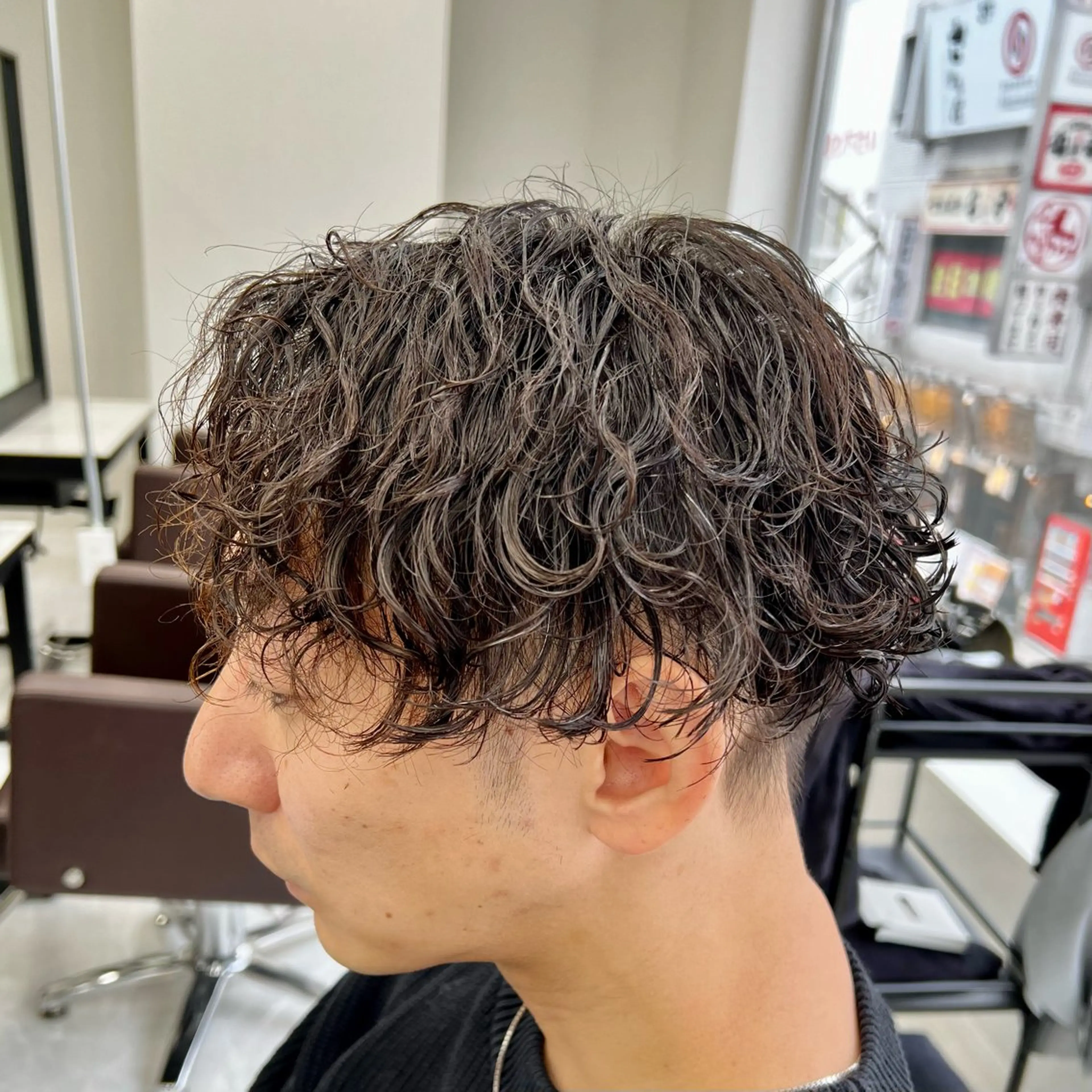 ショート パーマ メンズ カット パーマ メンズカット/波巻き TAKUMAのヘアスタイル