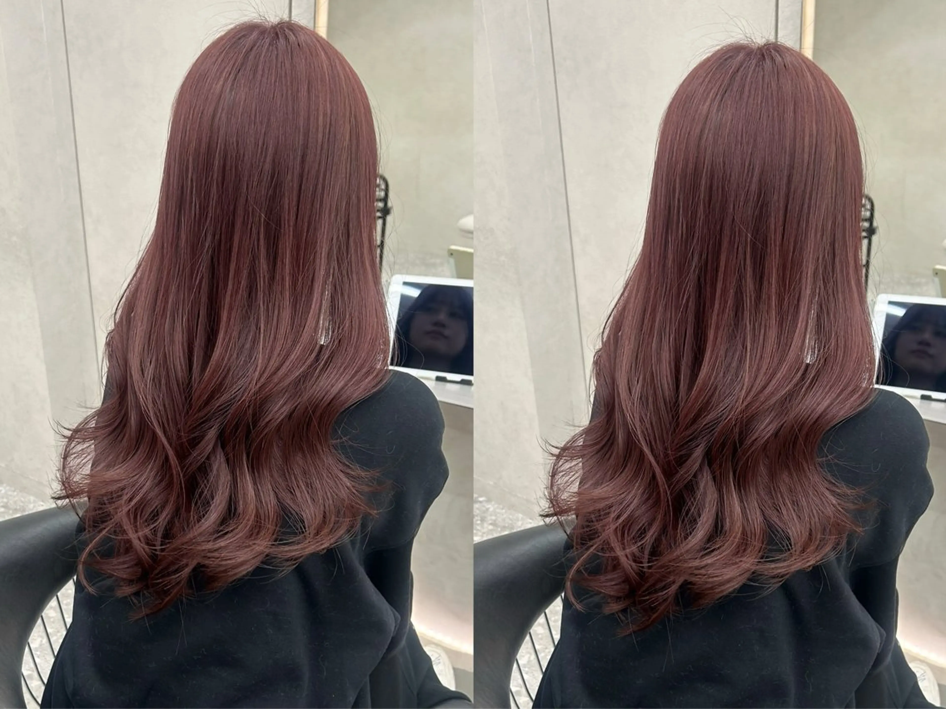 ミディアム カラー ヘアアレンジ カット ヘアカラー トリートメント ふみか🎀 ベージュカラーのヘアスタイル