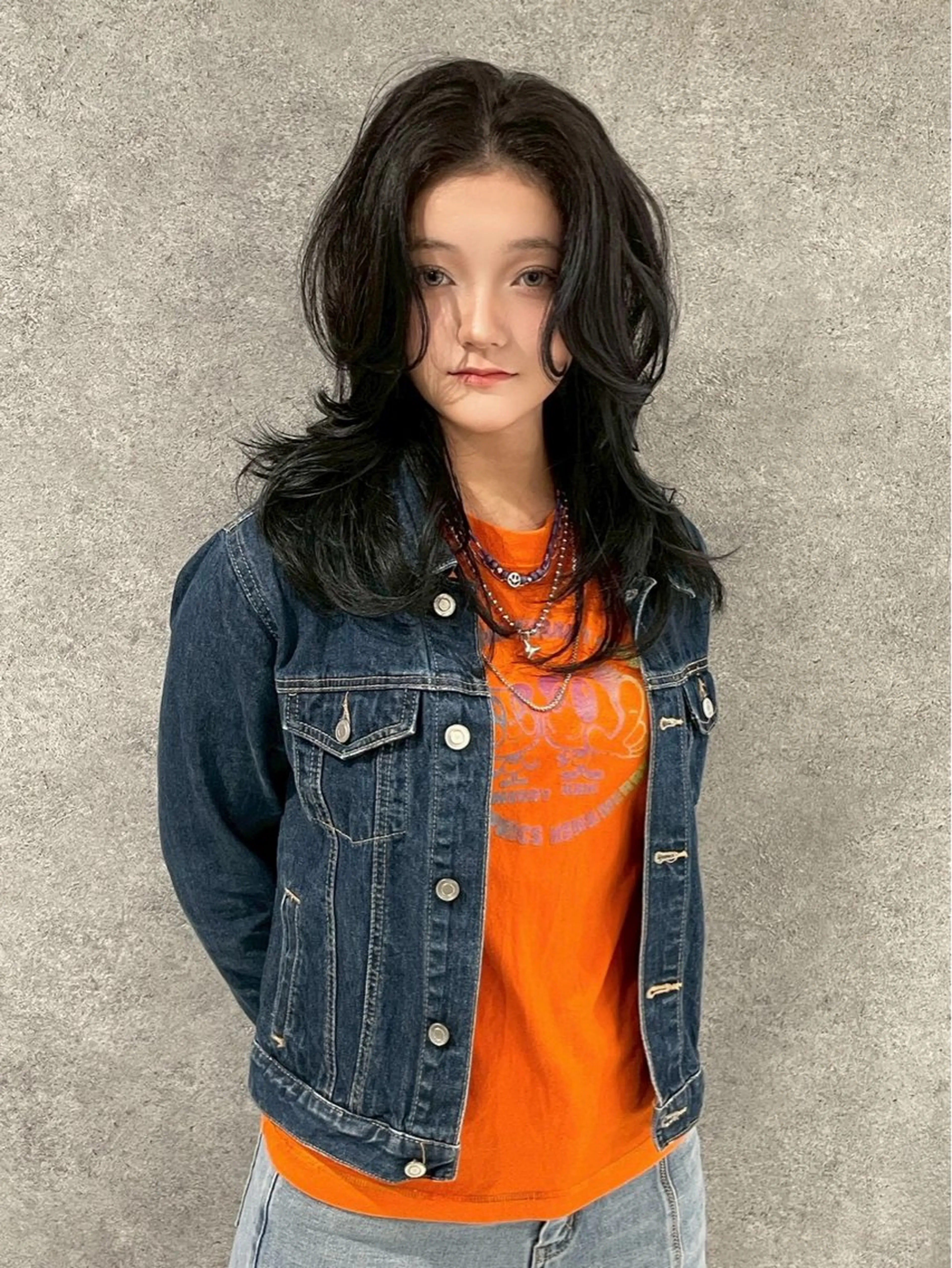 セミロング カラー 木村紅都 /透明感艶カラーのヘアスタイル