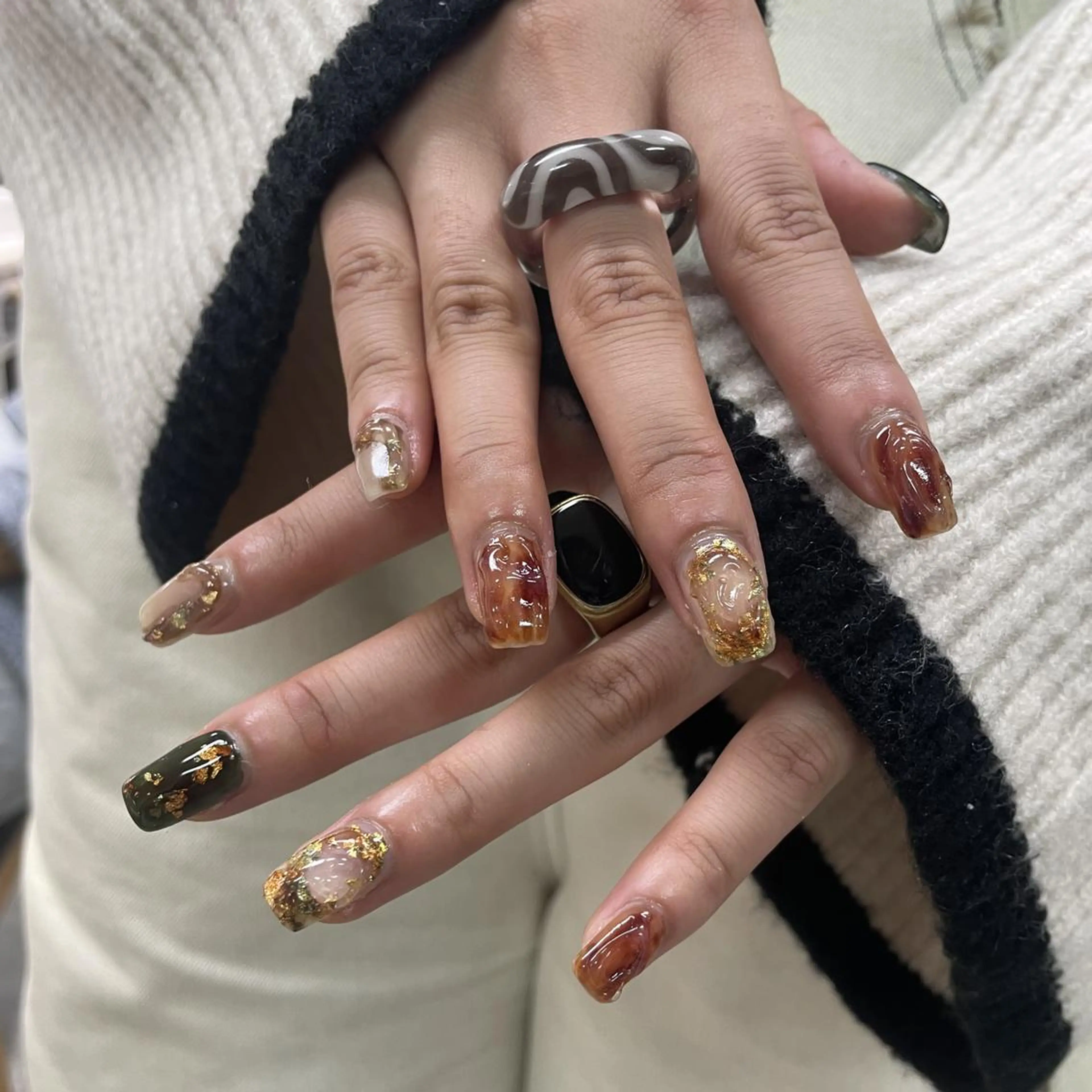 ネイル アートネイル フットネイル ジェルネイル キラキラネイル ニュアンスネイル nailstudio eviz新宿店のネイルデザイン