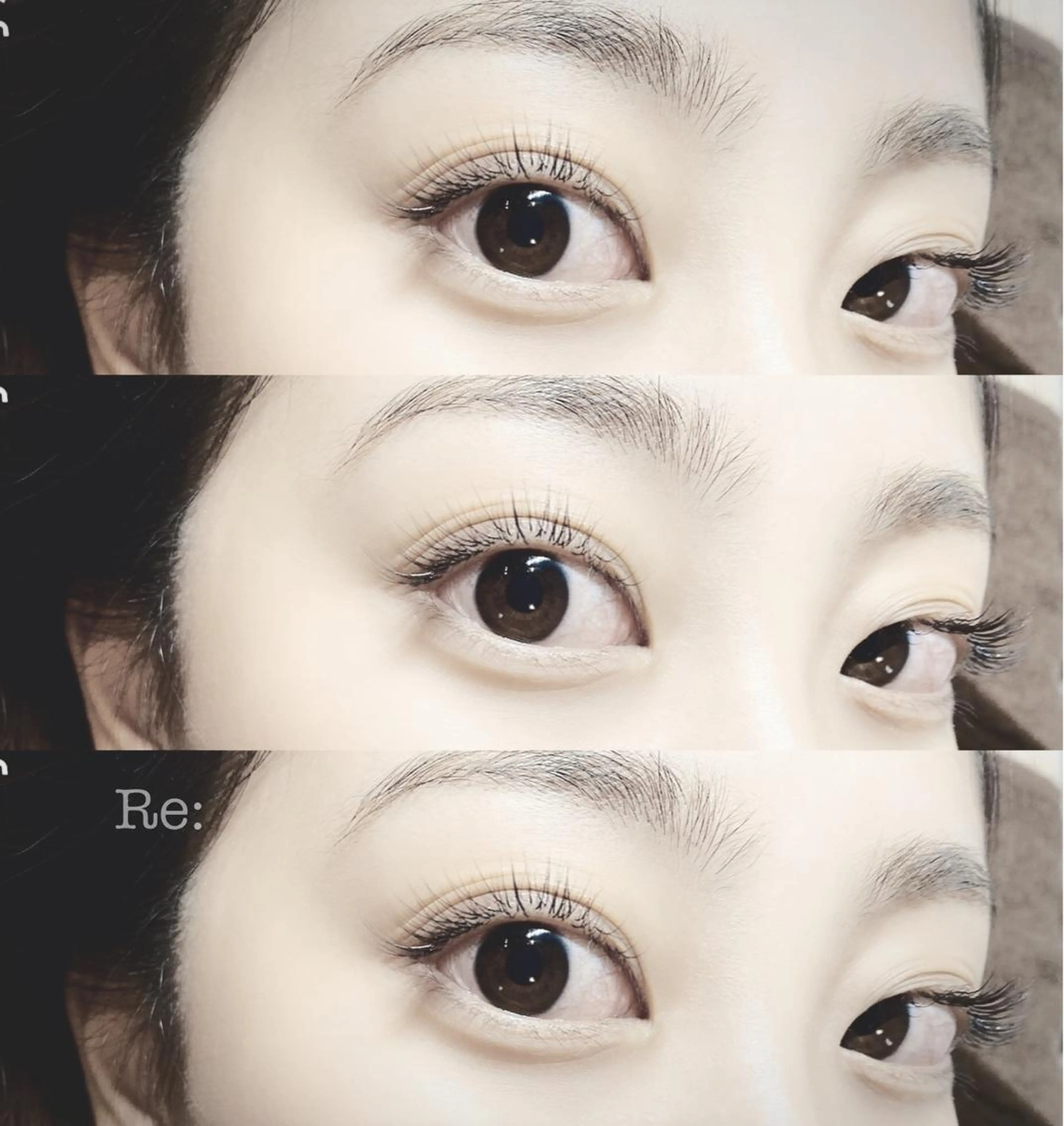 マツエク・マツパ フラットラッシュ Jカール 目尻長め セーブル Lash Re:のマツエク・マツパデザイン