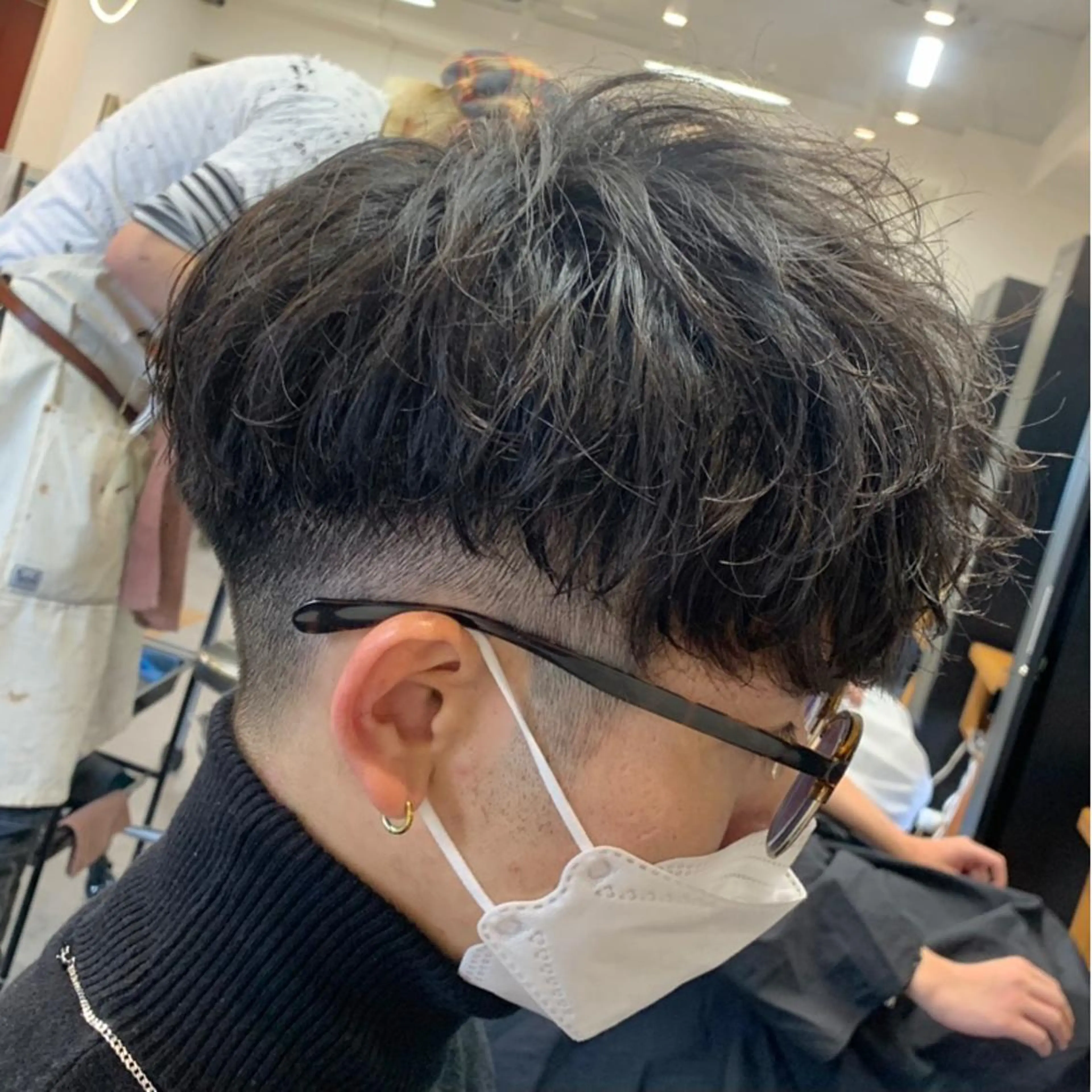 ショート パーマ メンズ マッシュ メンズパーマ カット パーマ メンズ特化美容師/ 藤戸 椋のヘアスタイル