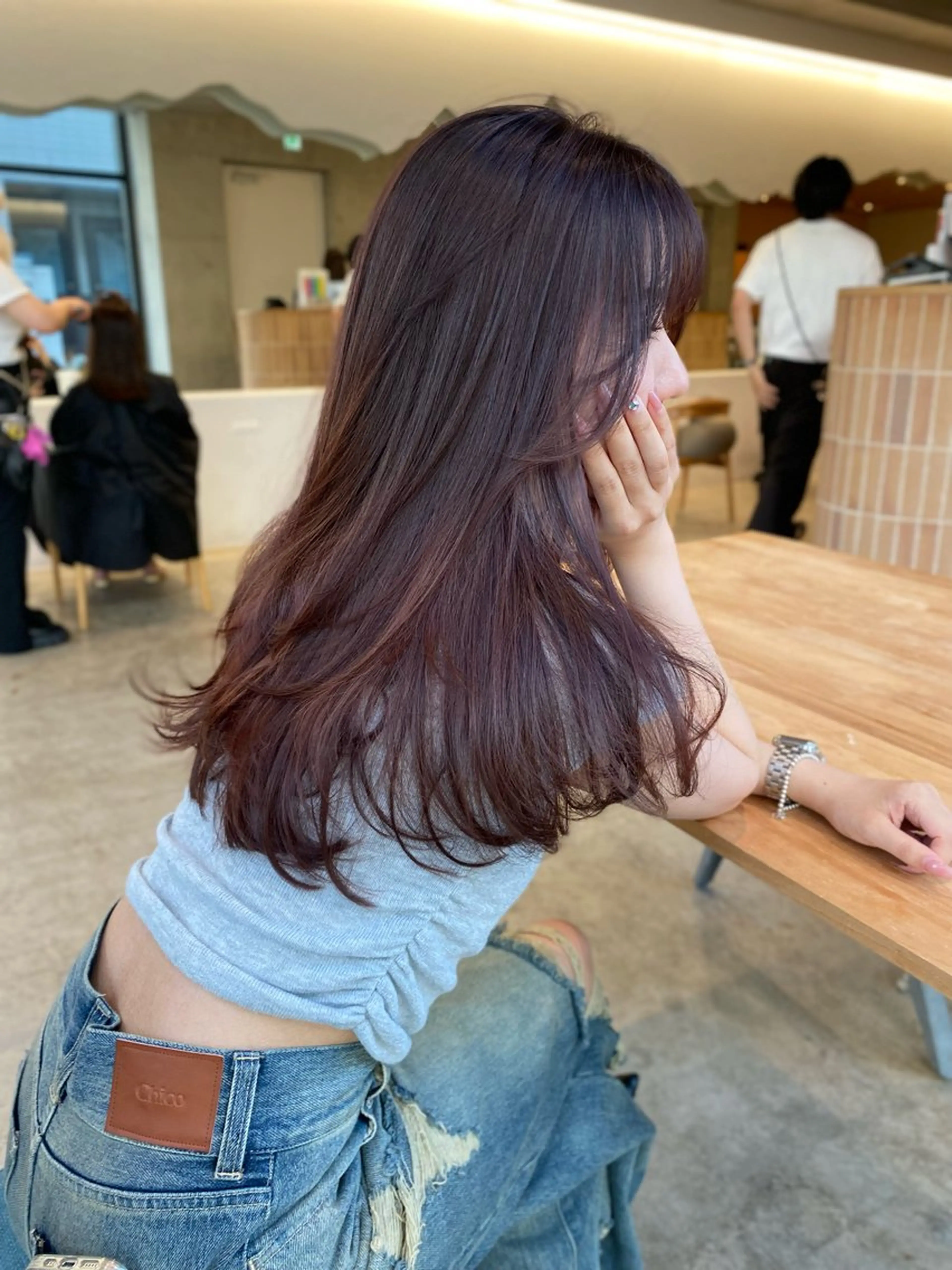 ロング カラー カット ヘアカラー トリートメント レイヤー/柔色 カラー/SAkiのヘアスタイル