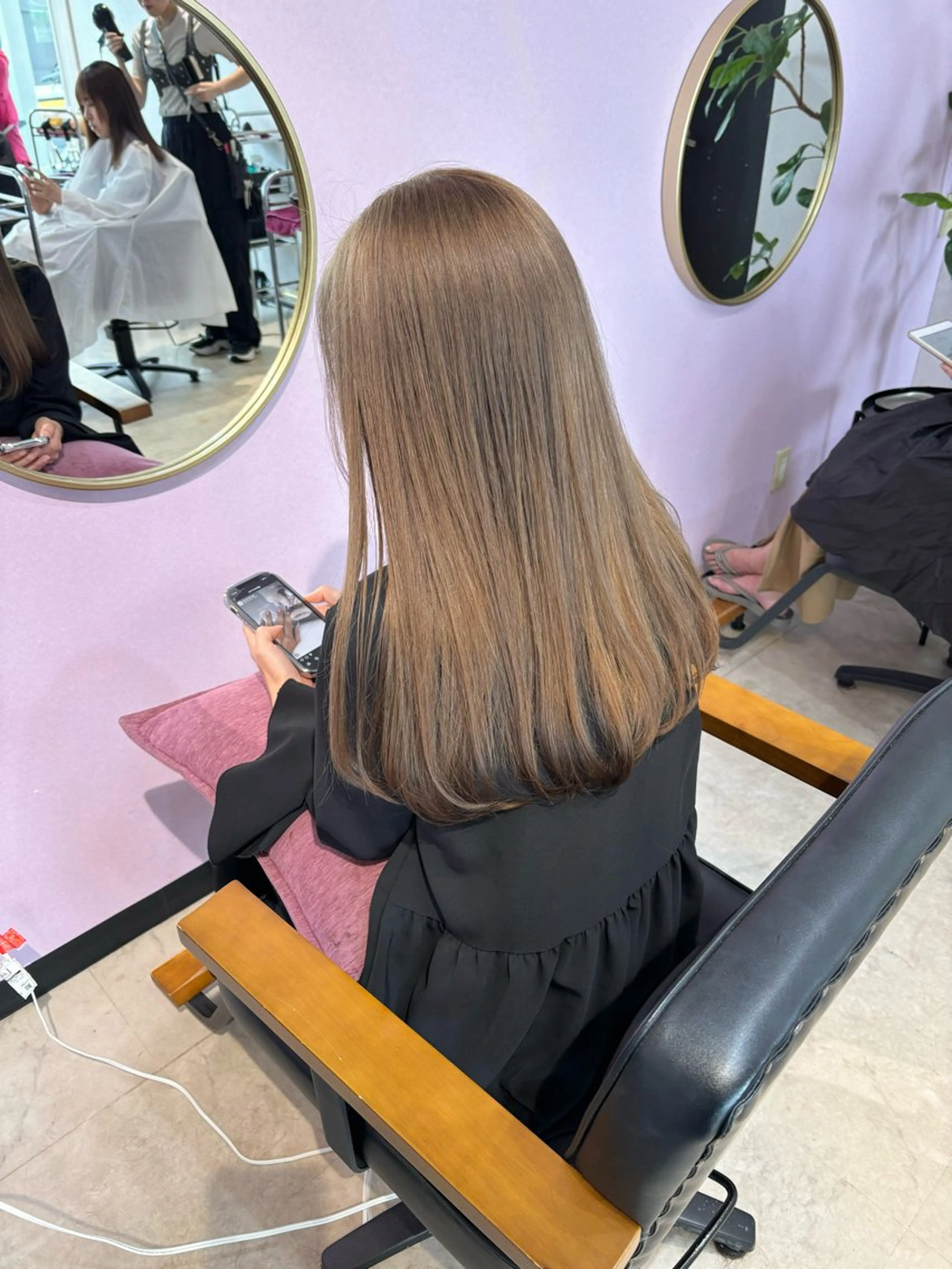 カラー ベージュカラー ブリーチ MATTY azusaのヘアスタイル