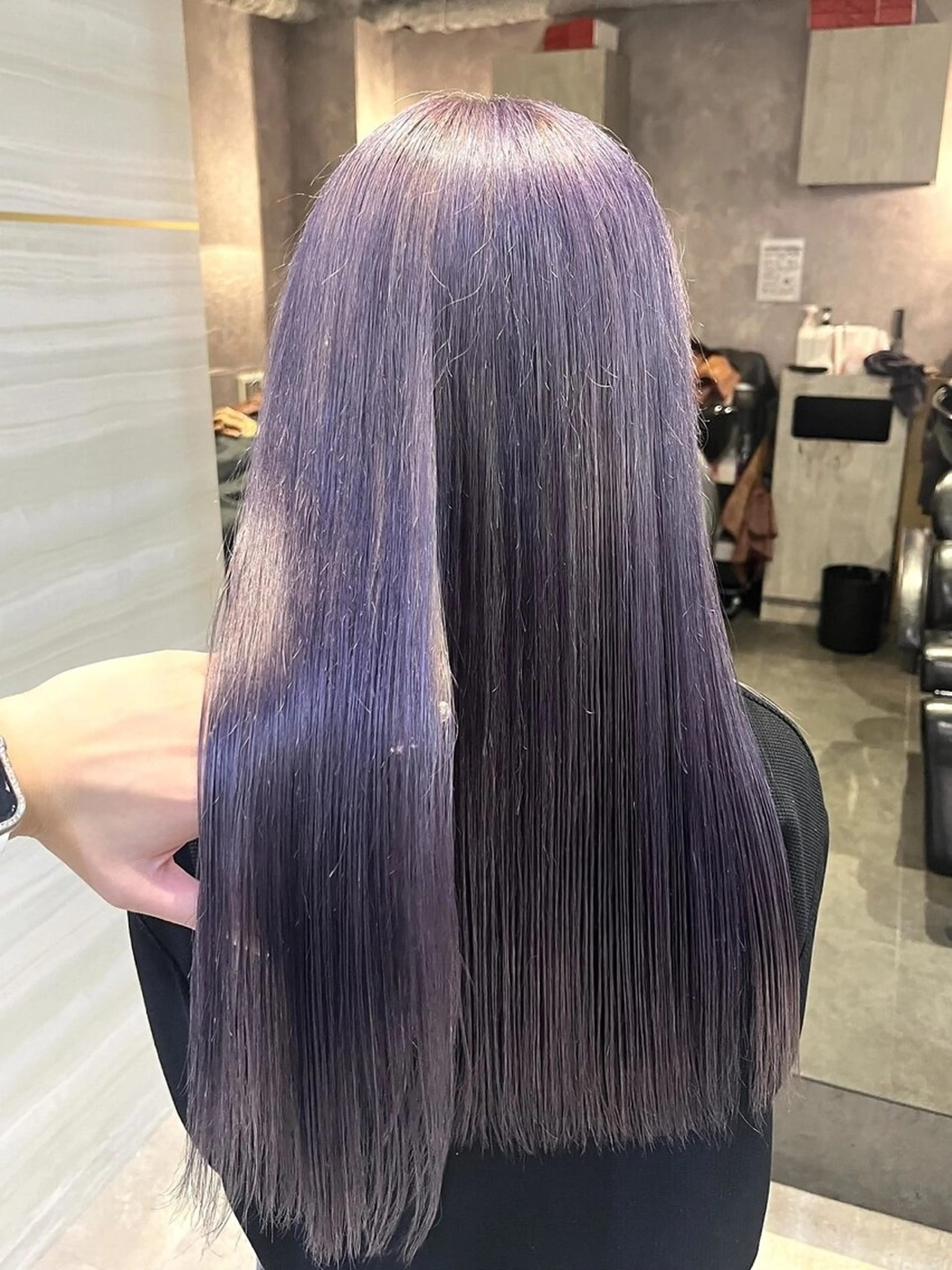 ロング カラー elubylovis mana💜のヘアスタイル