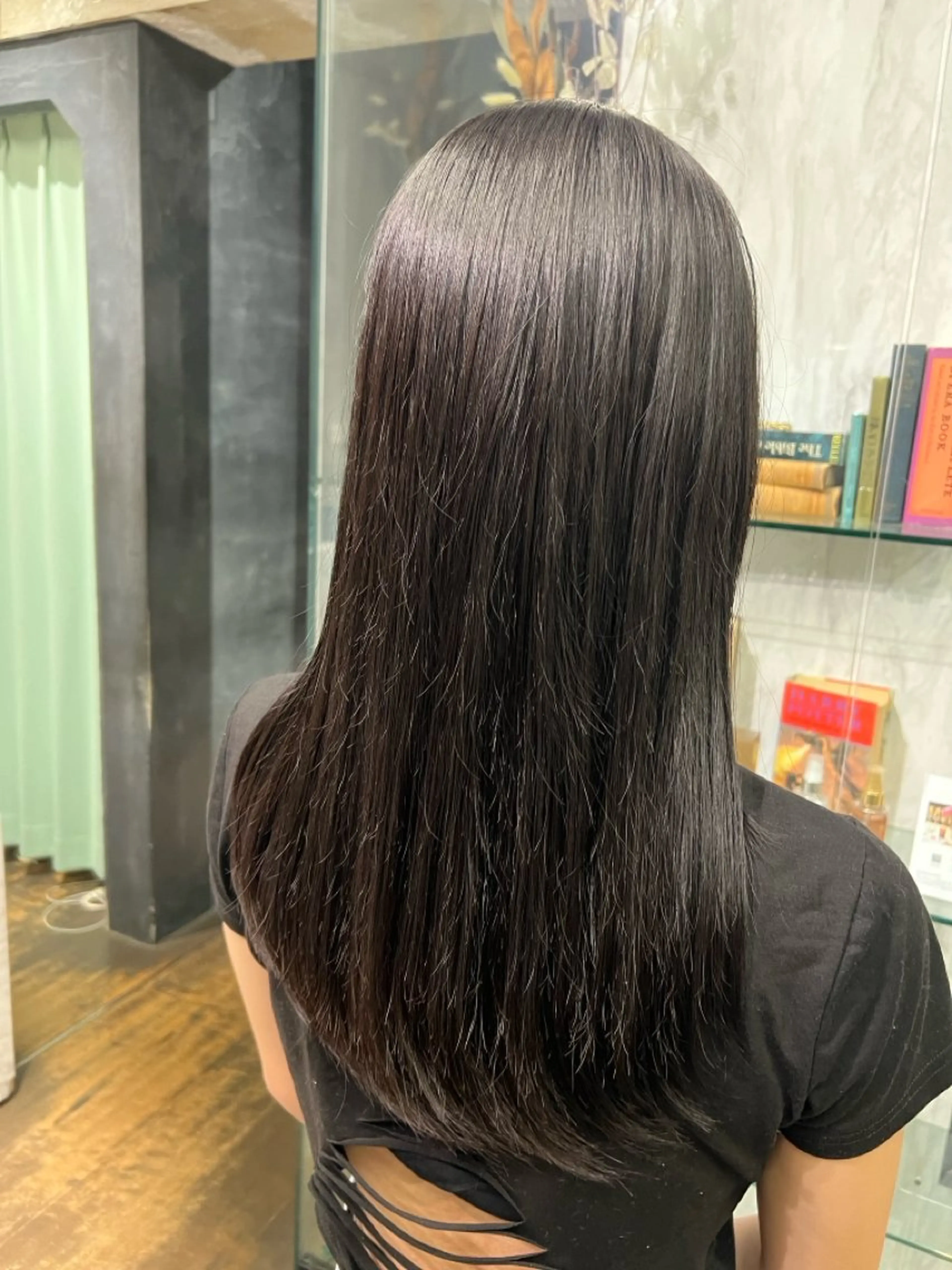 ロング パーマ ストレートパーマ パーマ 髪質改善ストレート 🫧ちひろ🫧のヘアスタイル