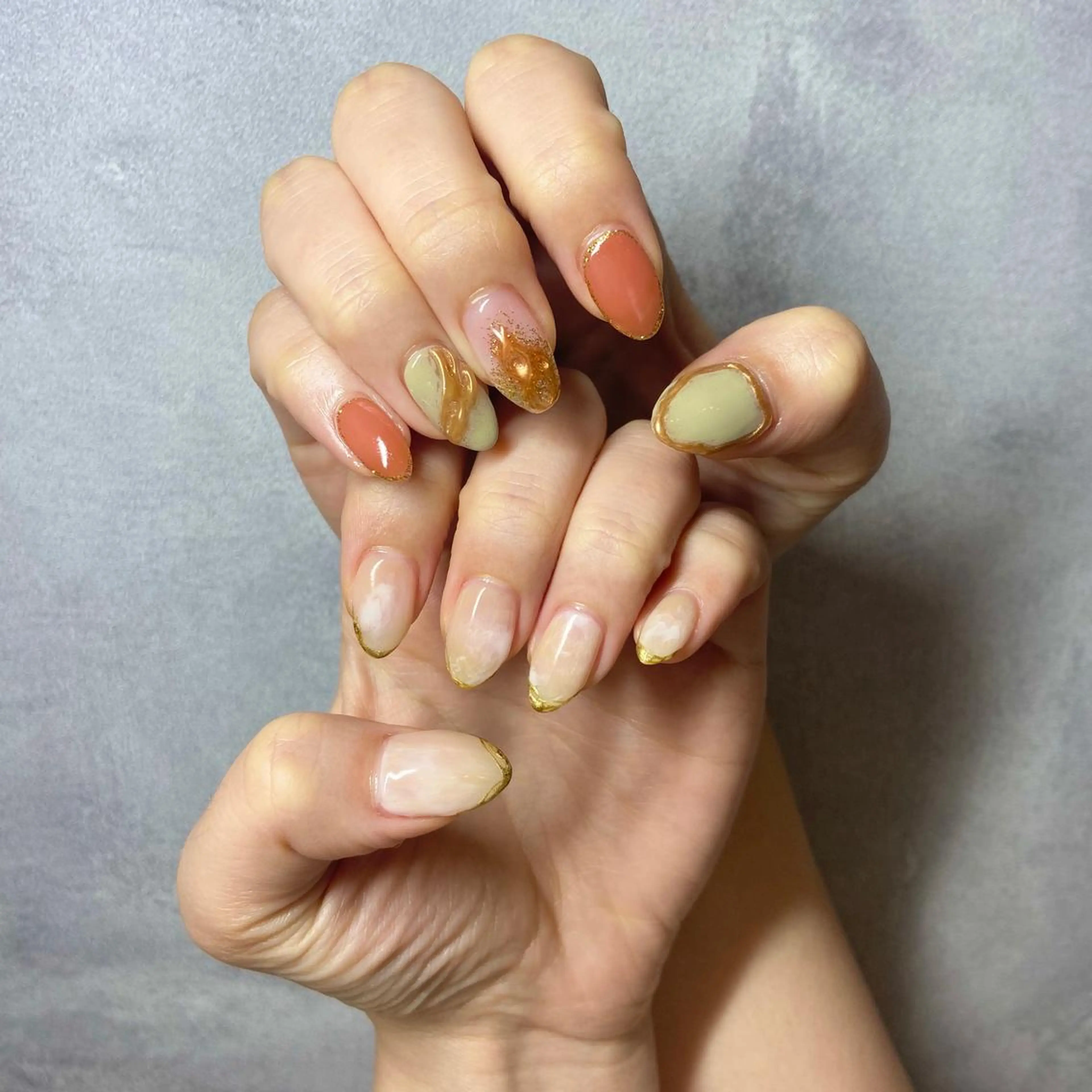 ネイル ハンドネイル happiness プライベートサロンのネイルデザイン