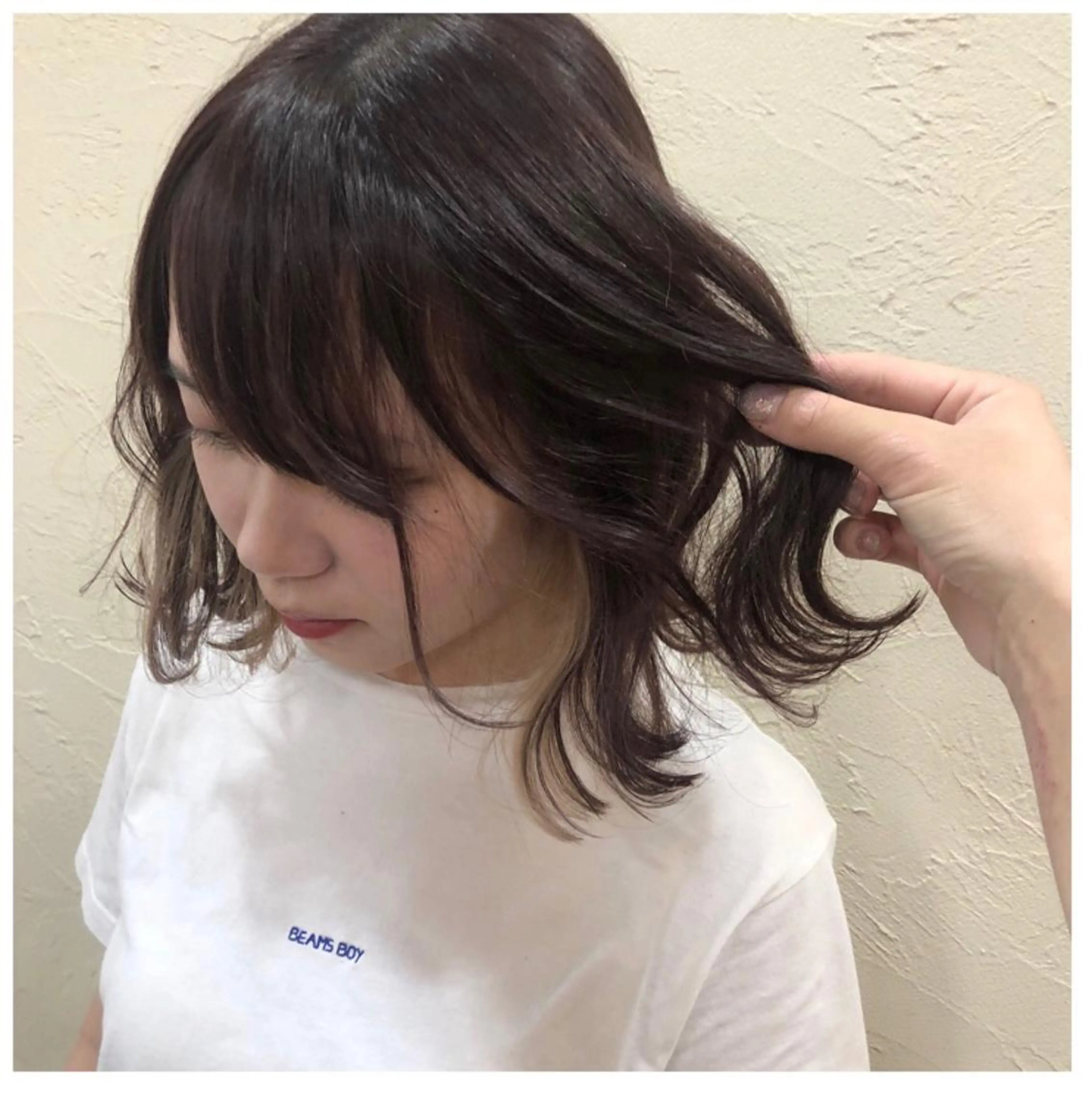 ミディアム カラー インナーカラー カット ヘアカラー トリートメント ENIF ヤマグチアツコのヘアスタイル