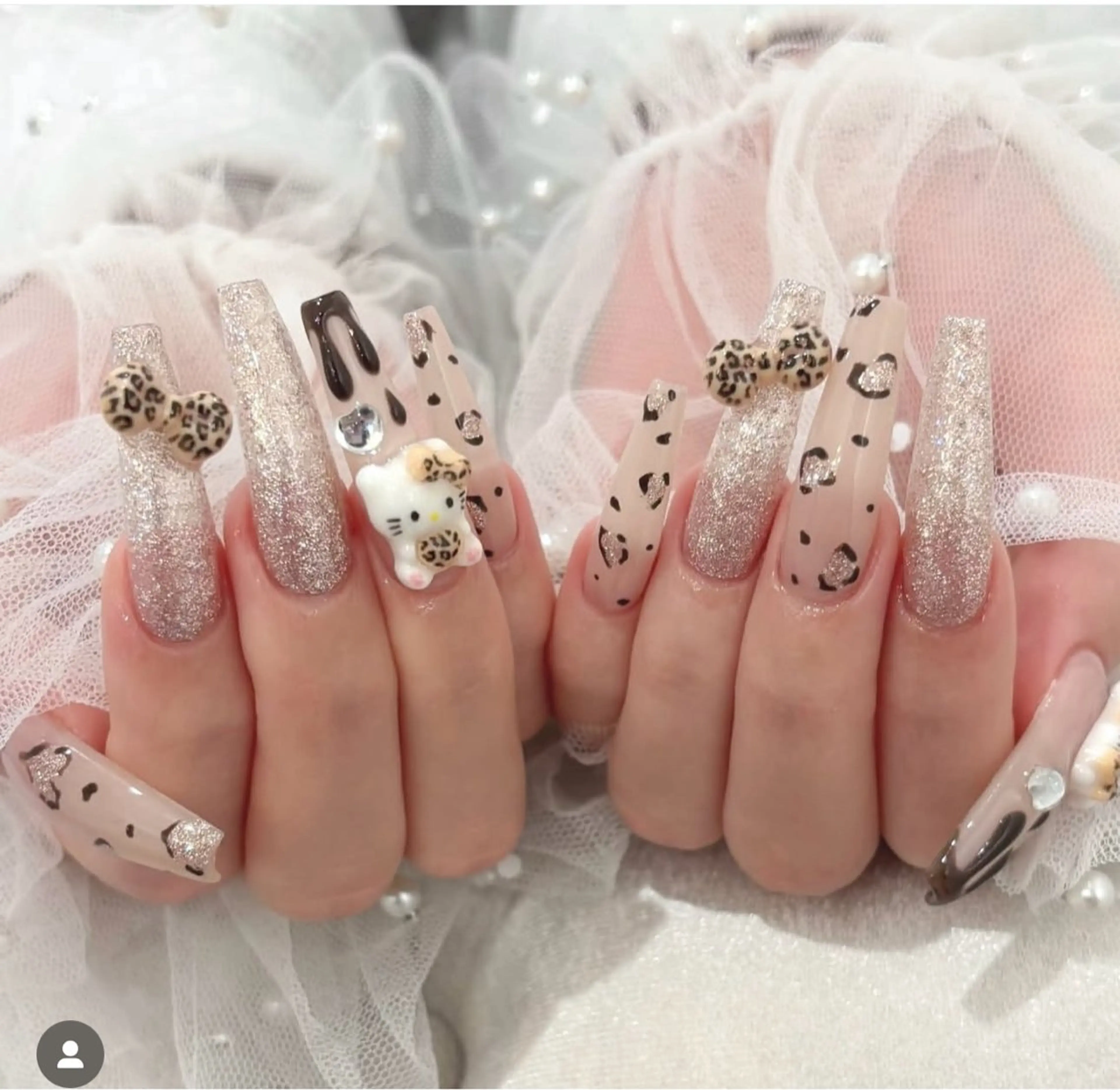 ネイル ジェルネイル 韓国ネイル マグネットネイル ネイルチップ 冬ネイル Lenie Nailのネイルデザイン
