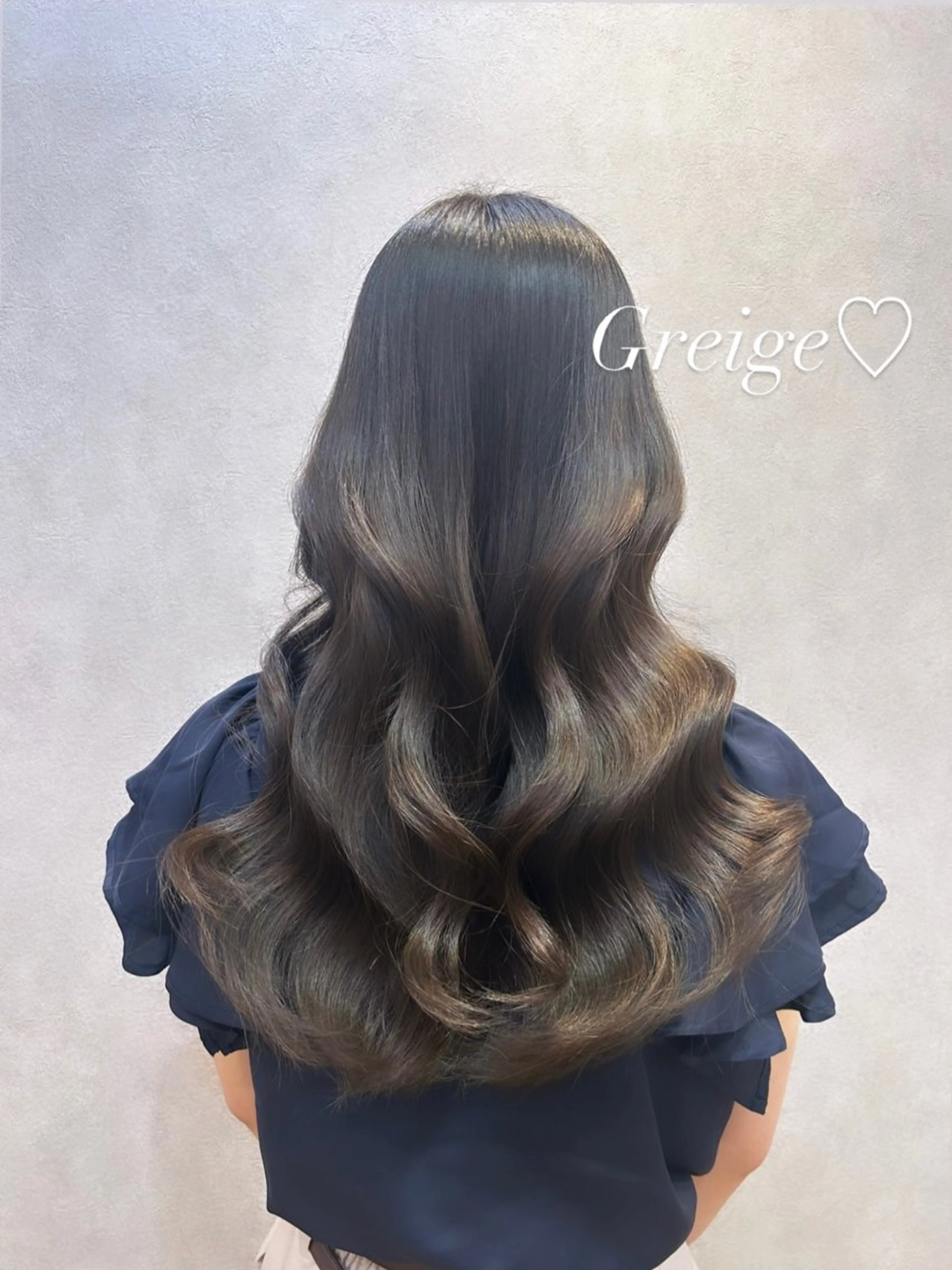 ロング カラー ヘアアレンジ 透明感カラー グレージュ 🩷韓国ヘア/レイヤ ー🩷Maikaのヘアスタイル
