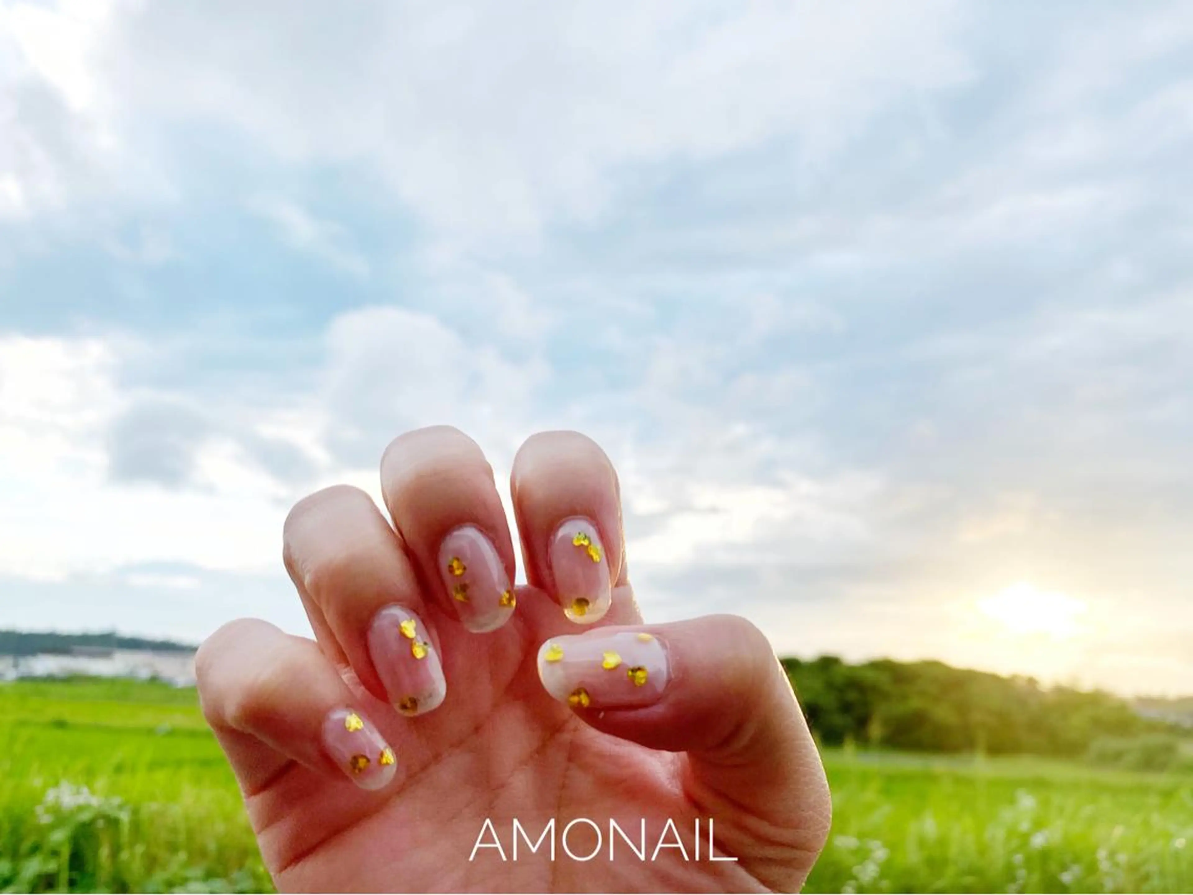 ネイル アートネイル クリアネイル ハート 氷ネイル・うるうるネイル ニュアンスネイル ハンドネイル 唐笠 祥子のその他イメージ