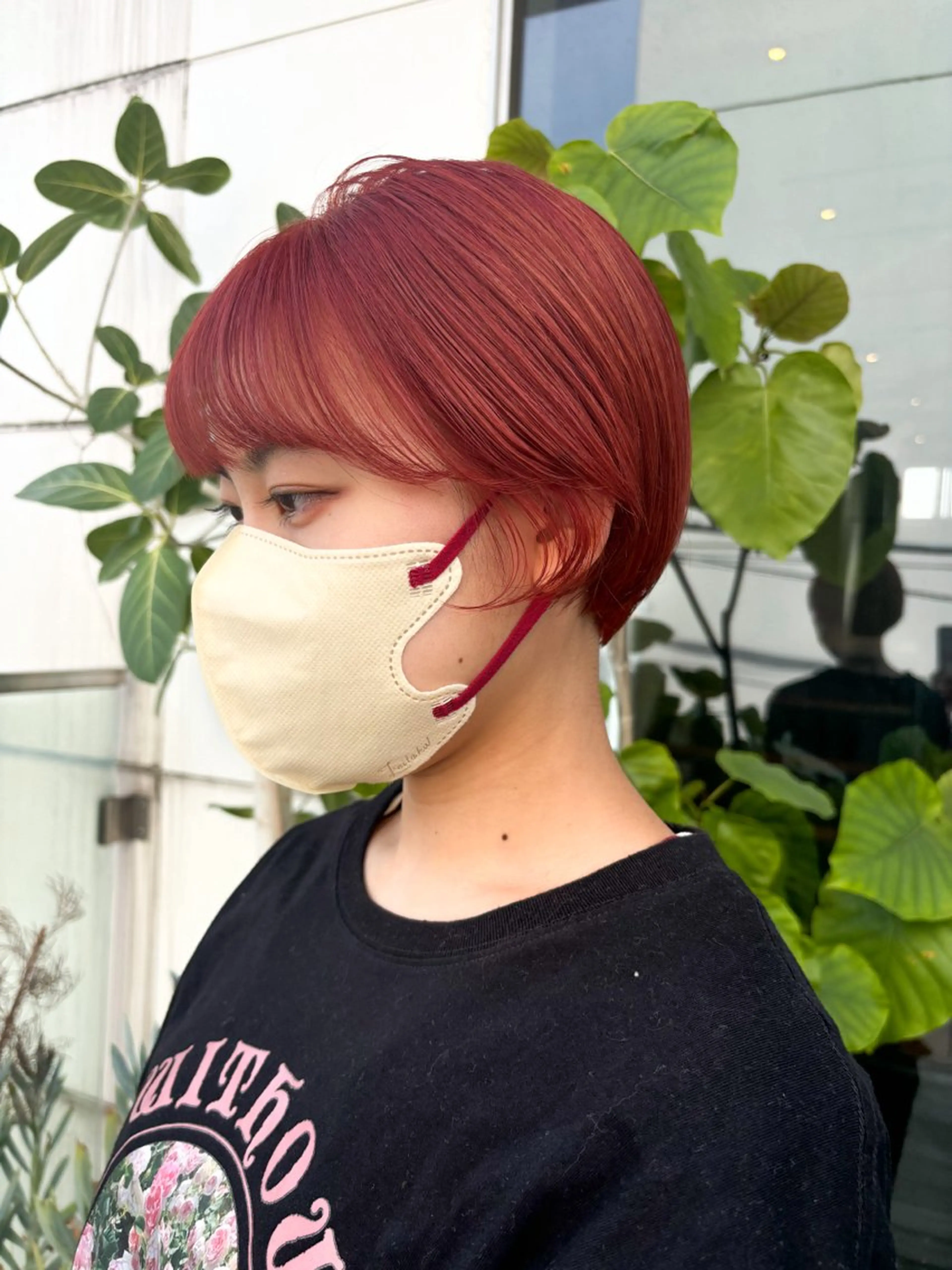 ショート カラー ヘアアレンジ 丸みショート ショートヘア カット トリートメント ヘッドスパ ヘアセット 押切 響 のヘアスタイル