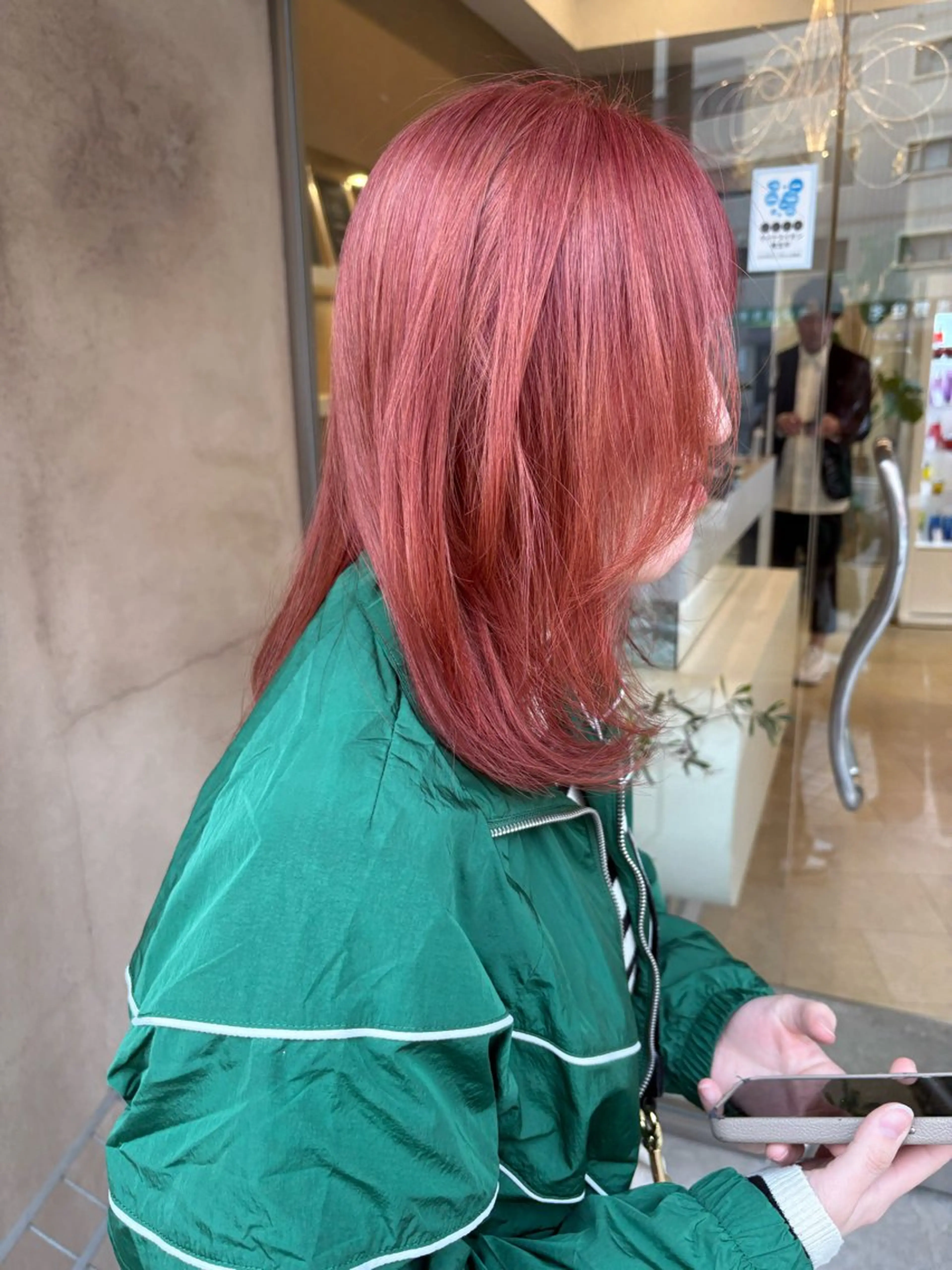 セミロング ヘアカラー あいり 福岡美容師のヘアスタイル