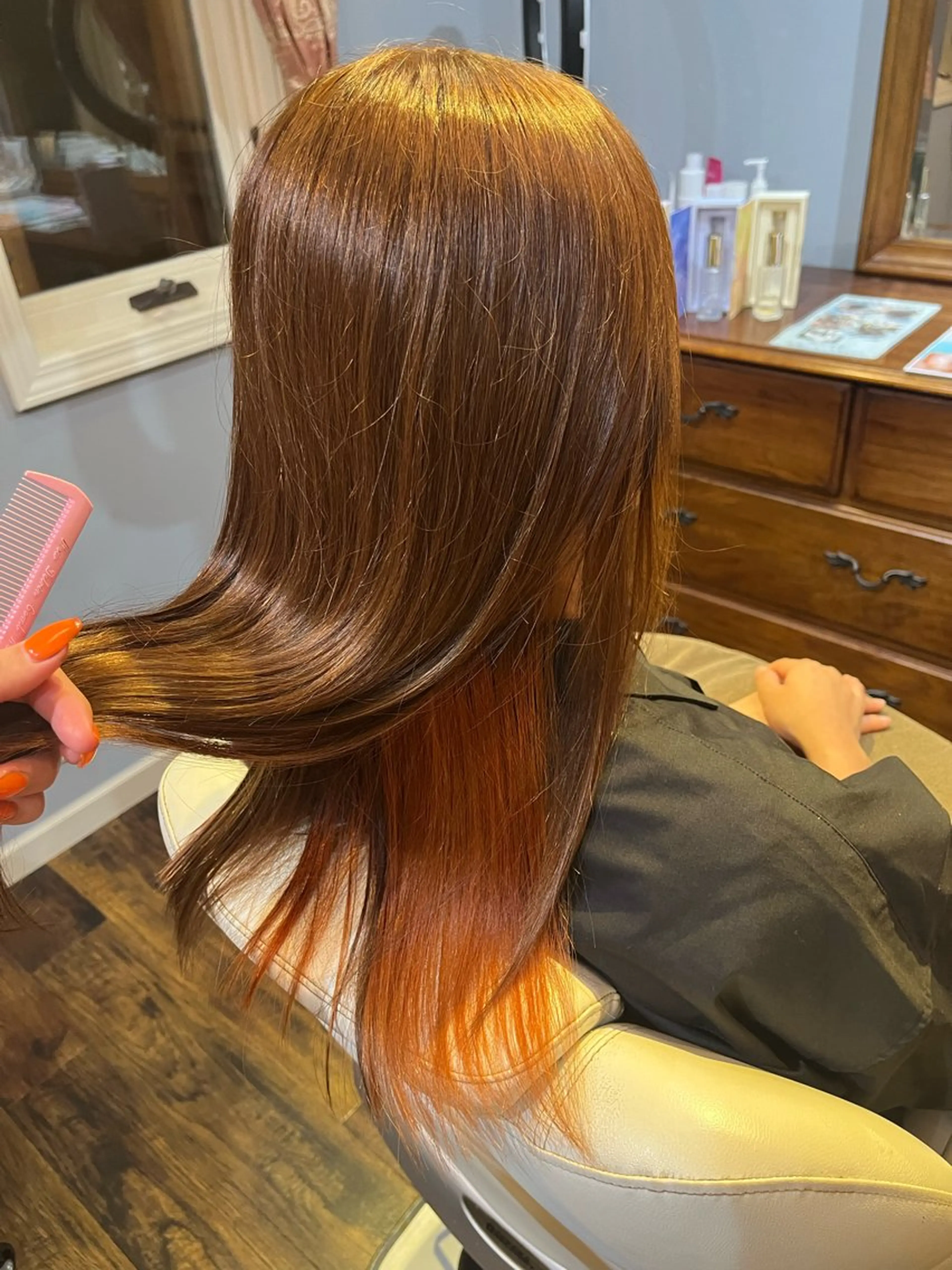 ロング カラー ベージュカラー ブリーチ インナーカラー 【jam】横山 真優華のヘアスタイル