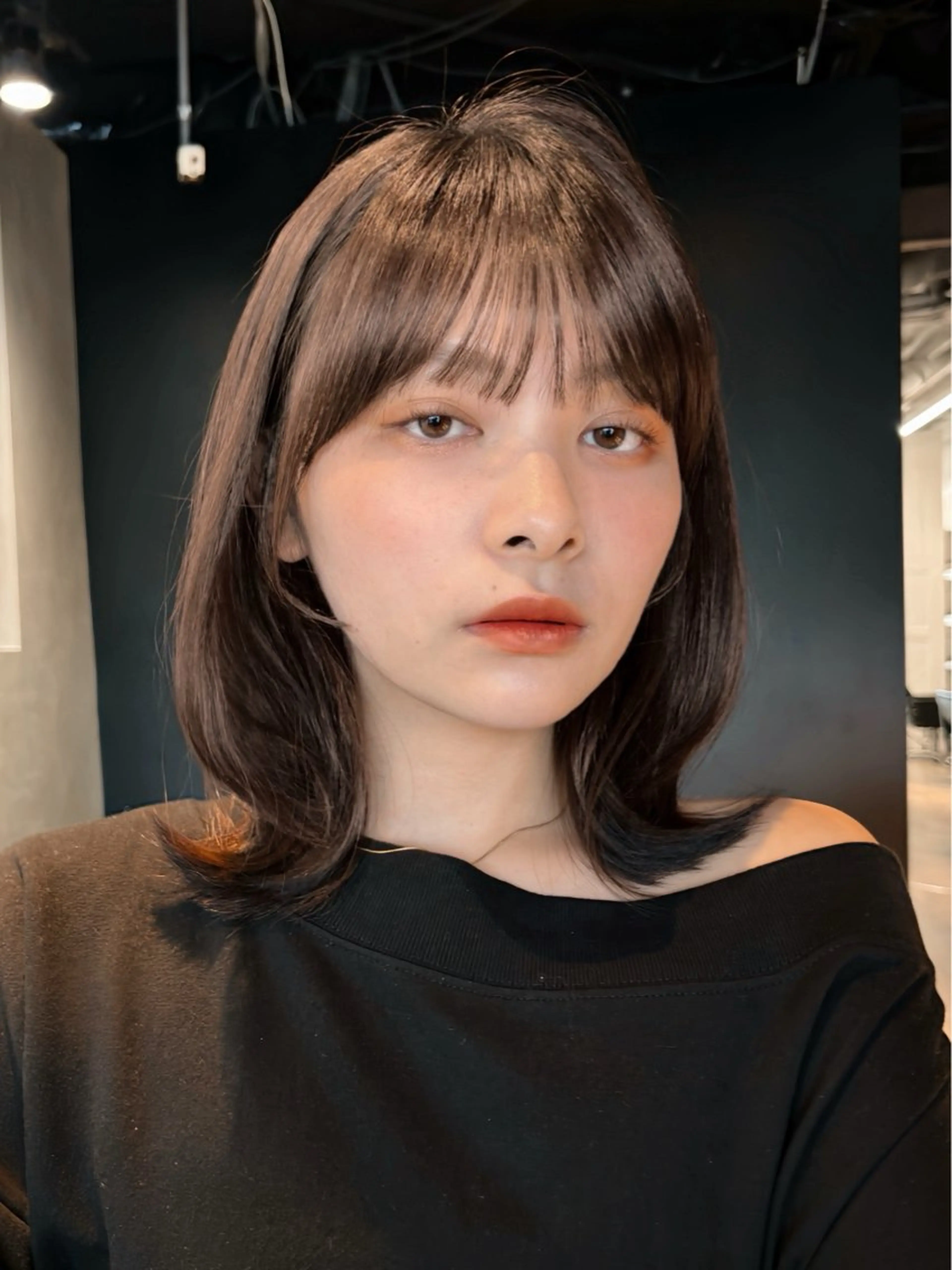 ミディアム カラー ヘアアレンジ ボブレイヤー ベージュカラー 透明感カラー ボブ レイヤーカット カット ヘアカラー トリートメント 🌱ボブ/レイヤー/ ベージュ/あやみ✨のヘアスタイル