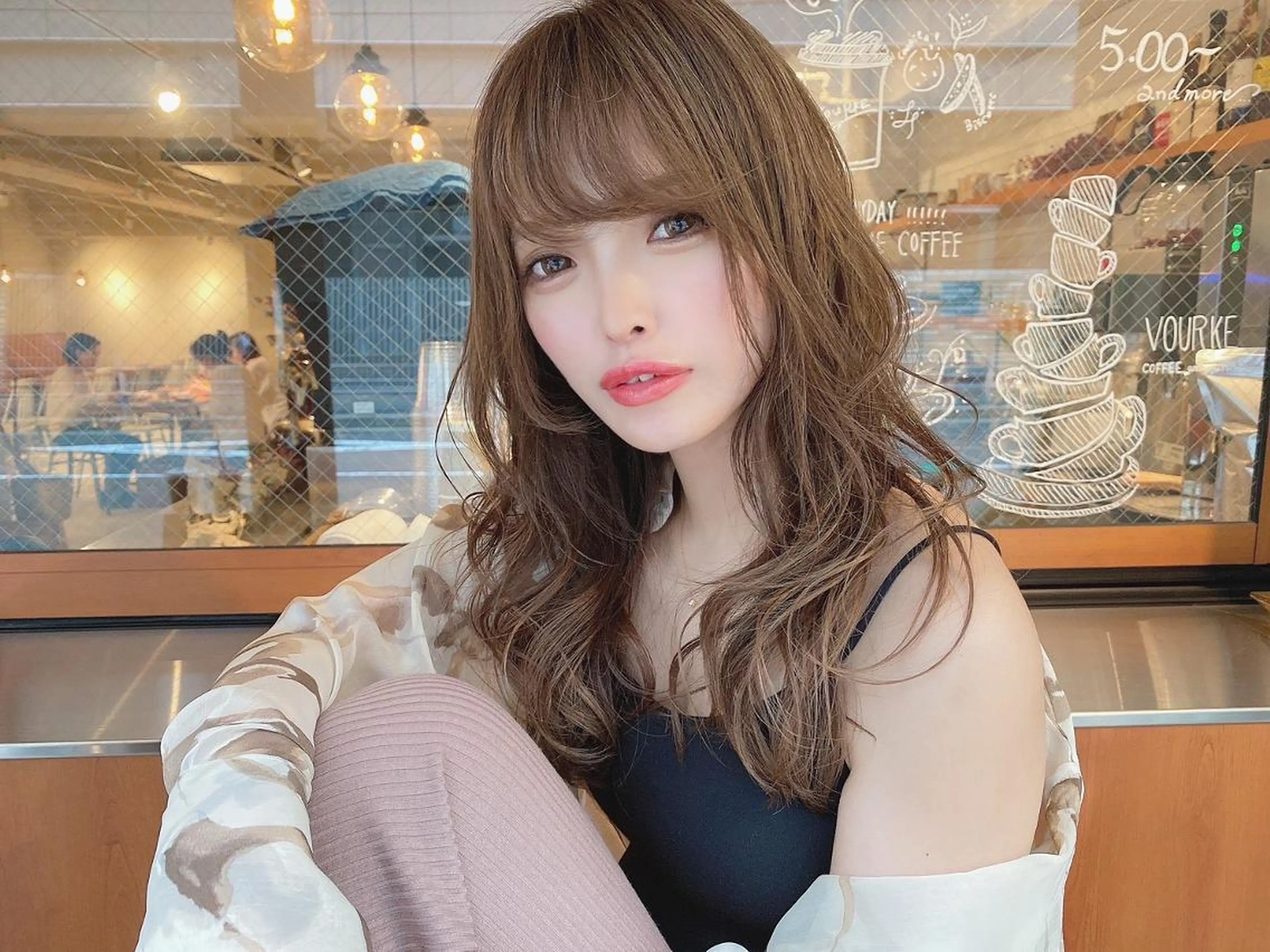 セミロング カラー 透明感カラー イルミナカラー 似合わせカット 小顔カット トリートメント ⭐️迫田 ゆう⭐️のヘアスタイル