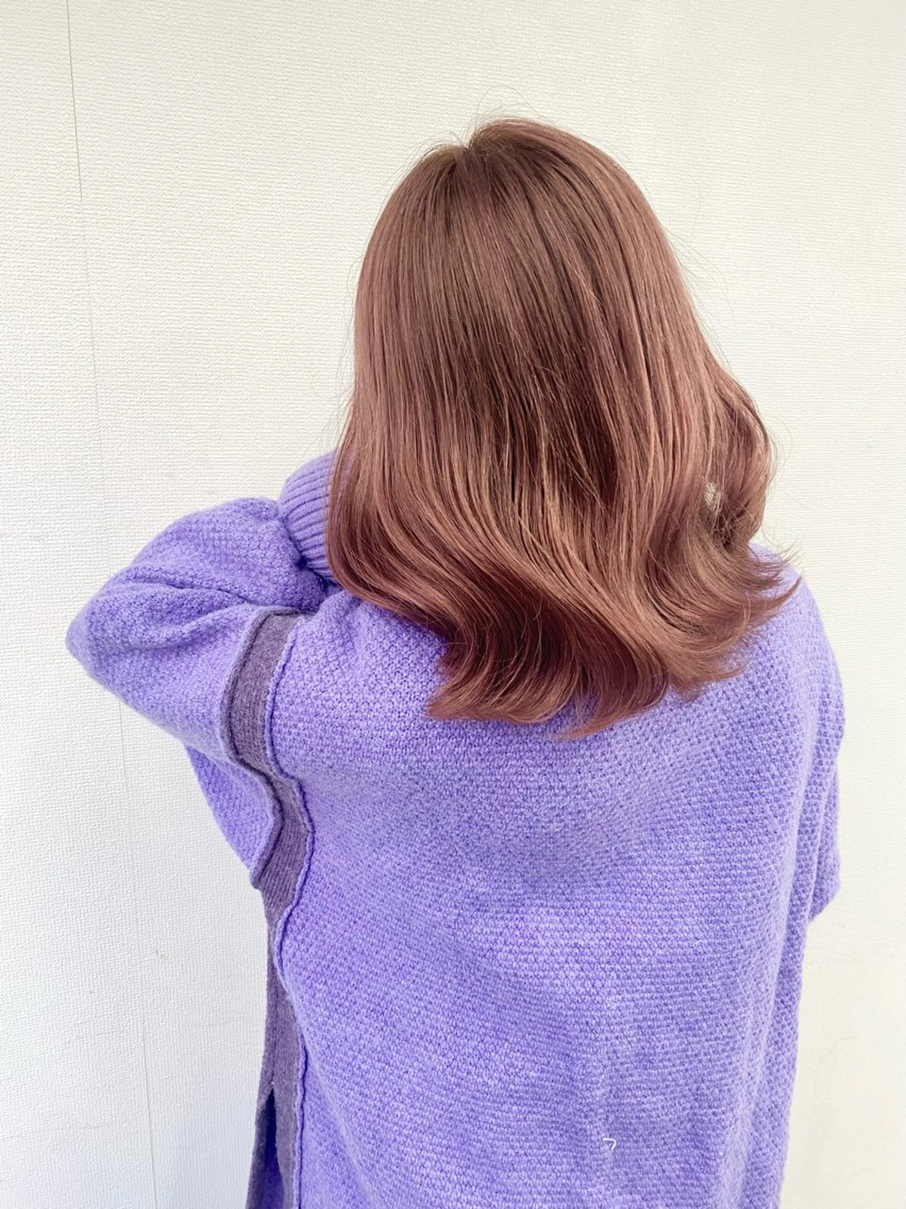 セミロング ミルクティーカラー 🌈店長クボのヘアスタイル