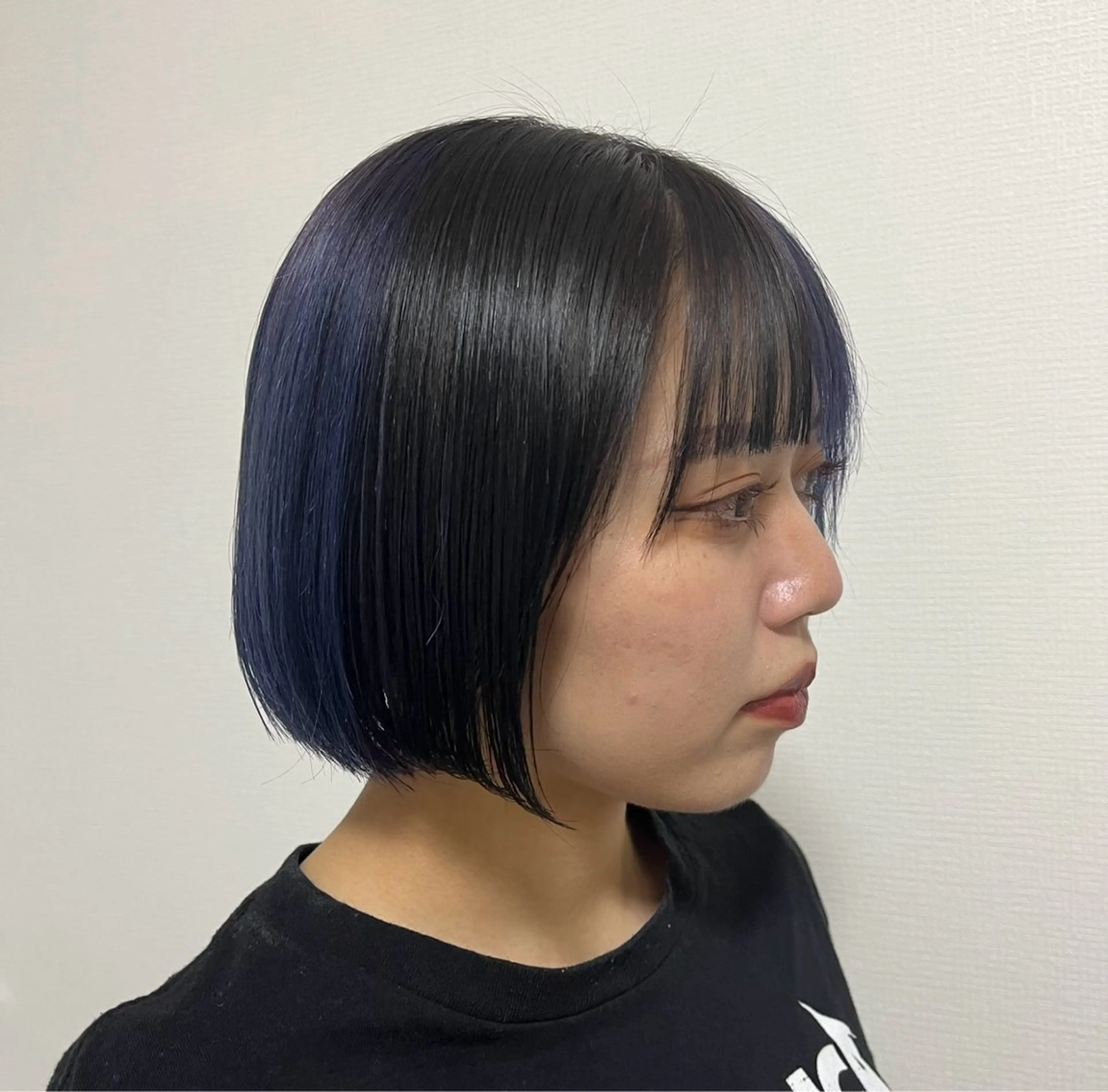 カラー 黒髪 ブルーカラー ヘアカラー Trip 香椎所属・Trip/ AYUのヘアスタイル