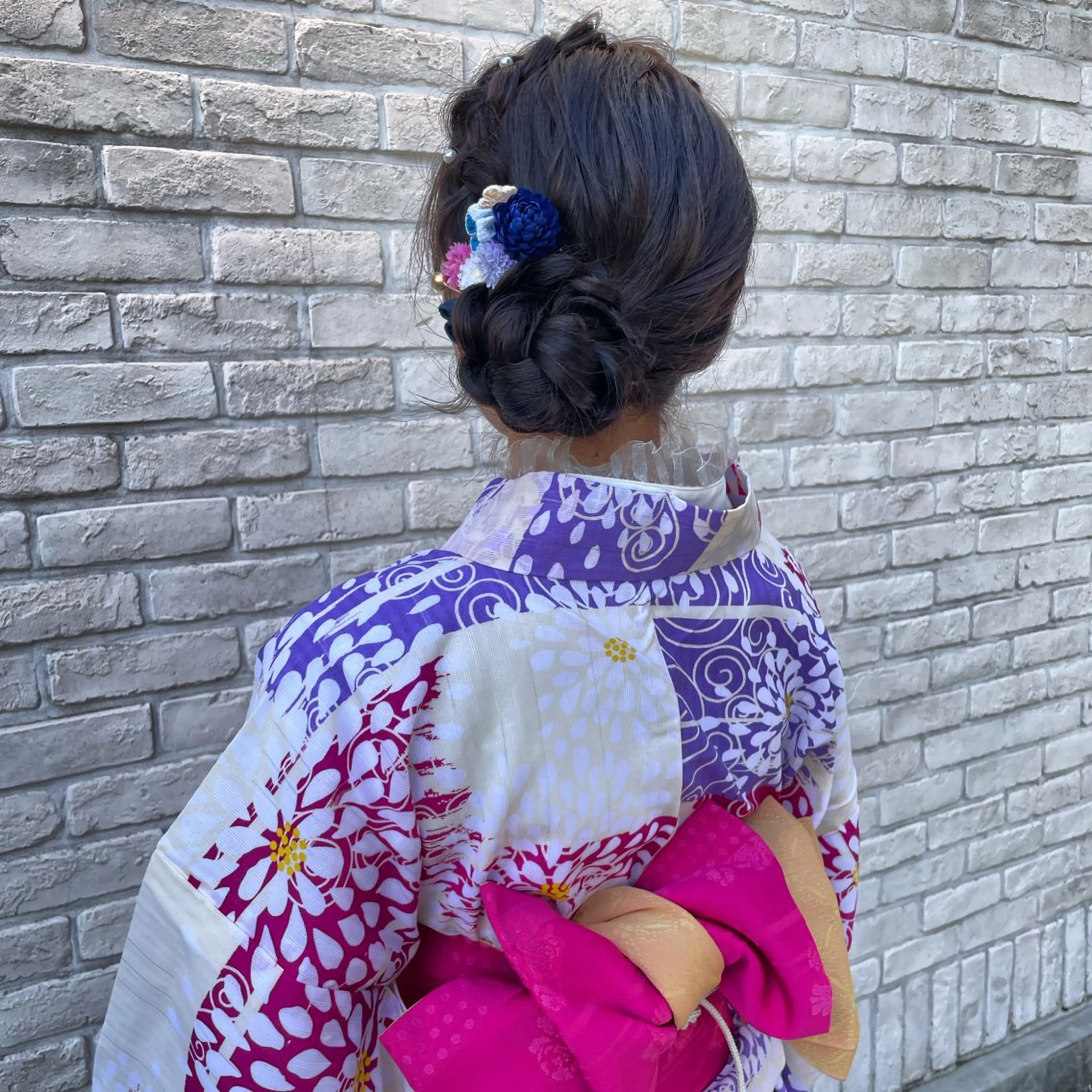 ヘアアレンジ 着付け ヘアメ☯️派手髪 ☯️ルカのヘアスタイル