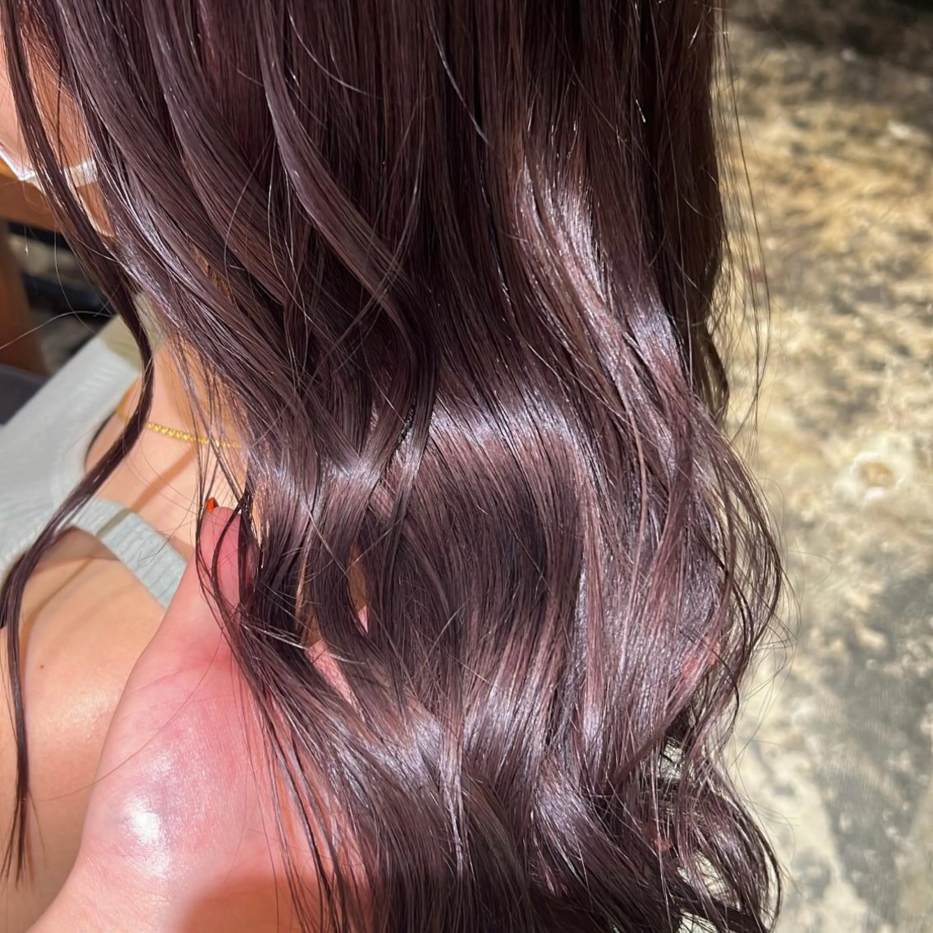 ミディアム カラー ヘアカラー トリートメント 大阪ヘアカラー ブリーチmarinaのヘアスタイル