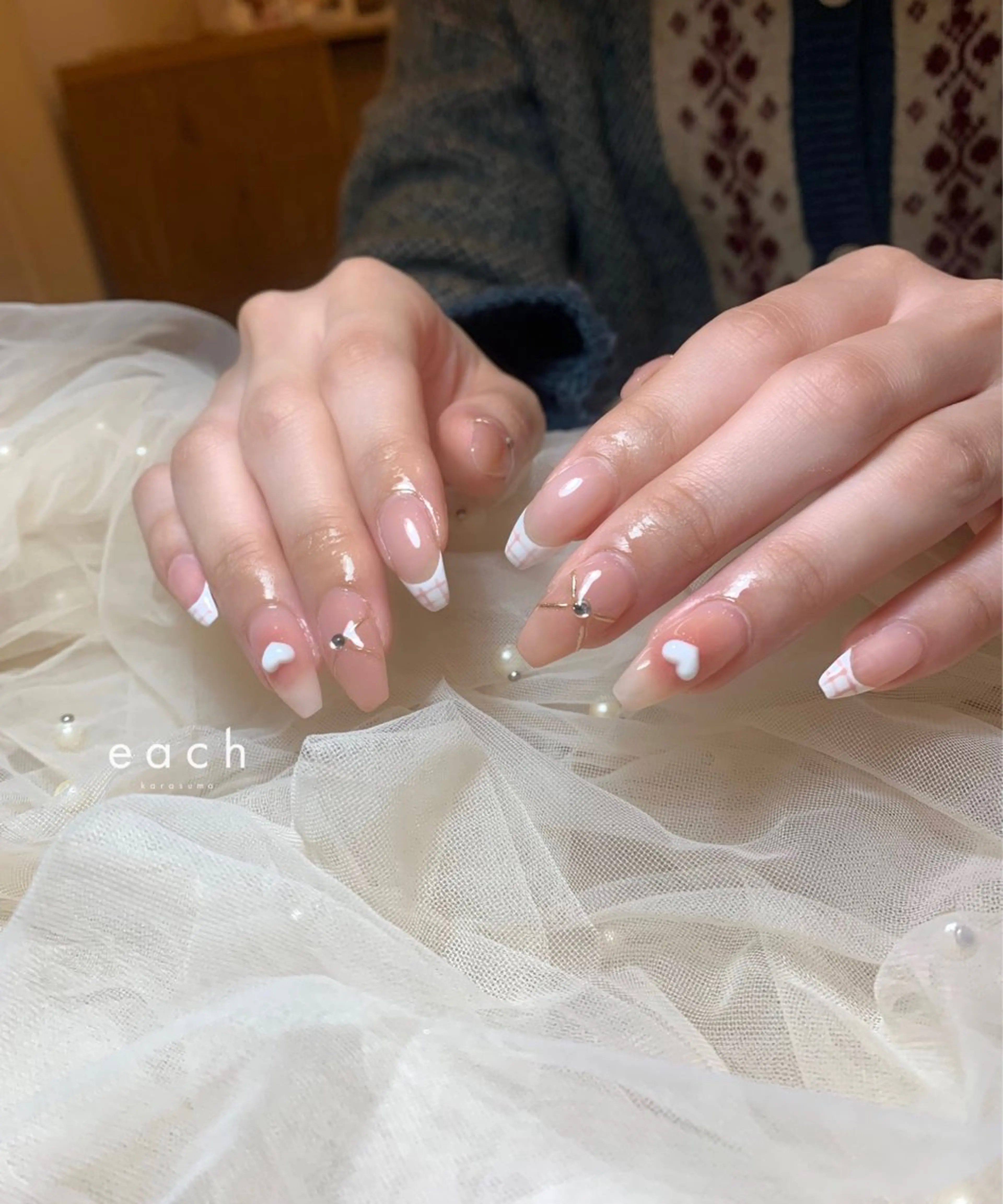 ネイル アートネイル ハンドネイル each Hibikiのネイルデザイン
