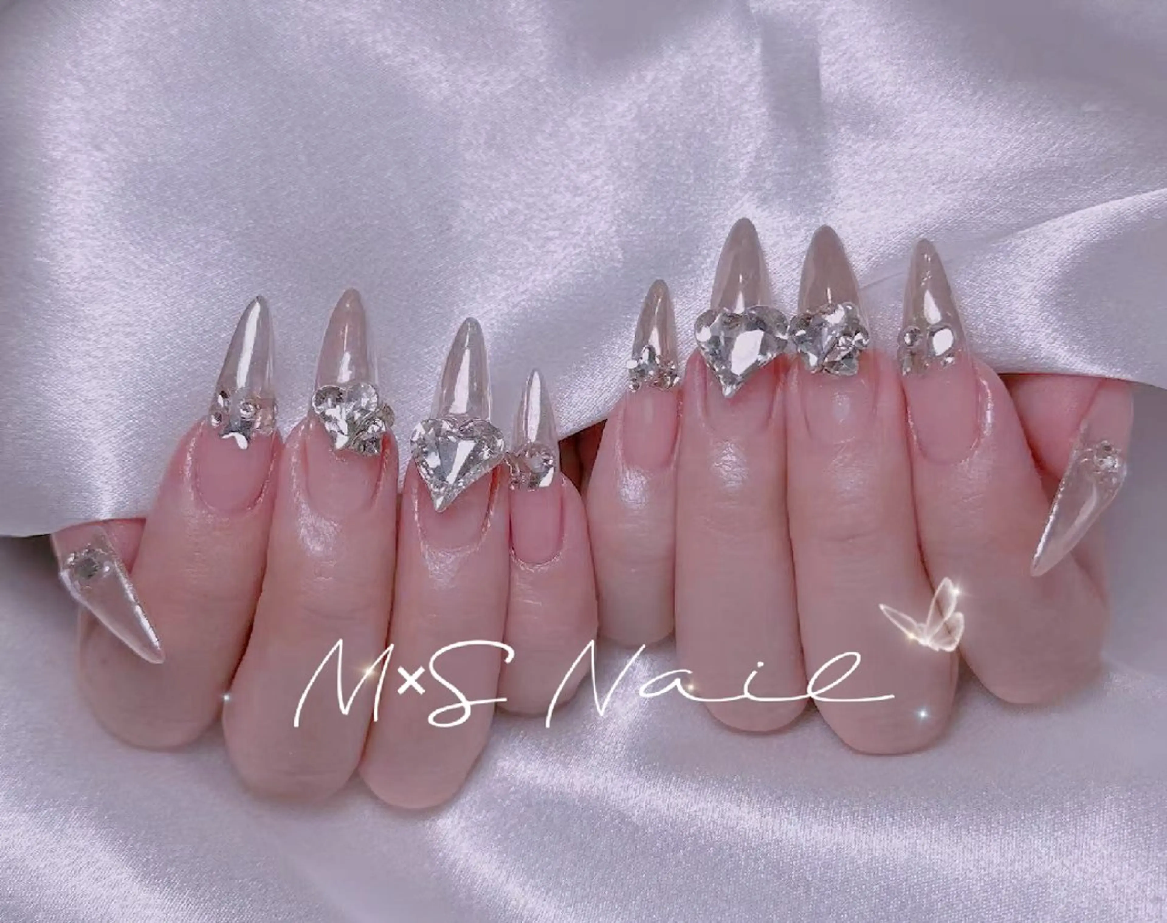 ネイル ハンドネイル MxS Nail 【長さだし/フィルイン/マグネット/ワンホンネイル/韓国ネイル/パラジェル】所属・M×S Nail みなのネイルデザイン