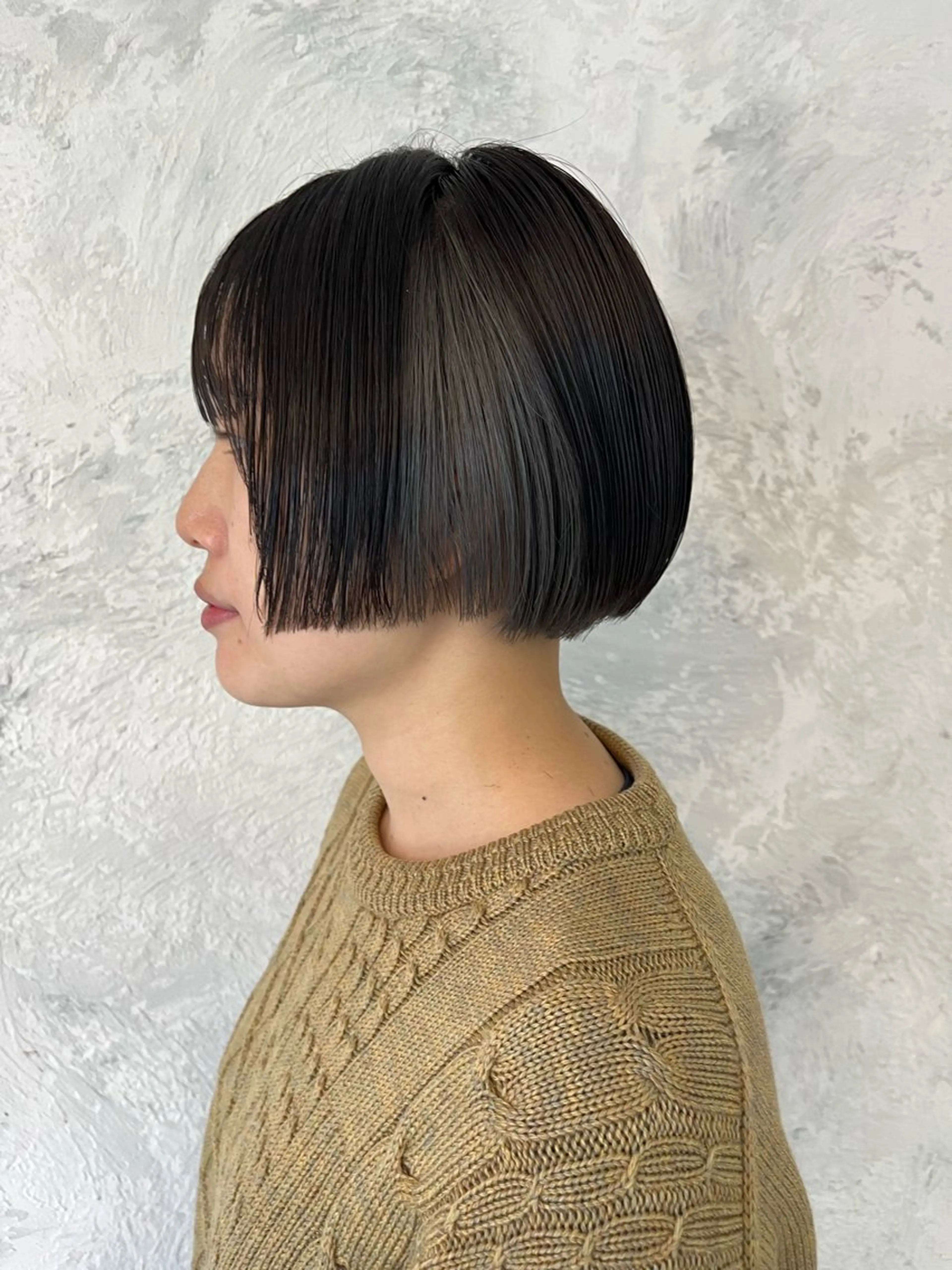 ミディアム カラー 黒髪 ブリーチ カット ヘアカラー トリートメント 金井京介/パーマ /レイヤー/ボブのヘアスタイル