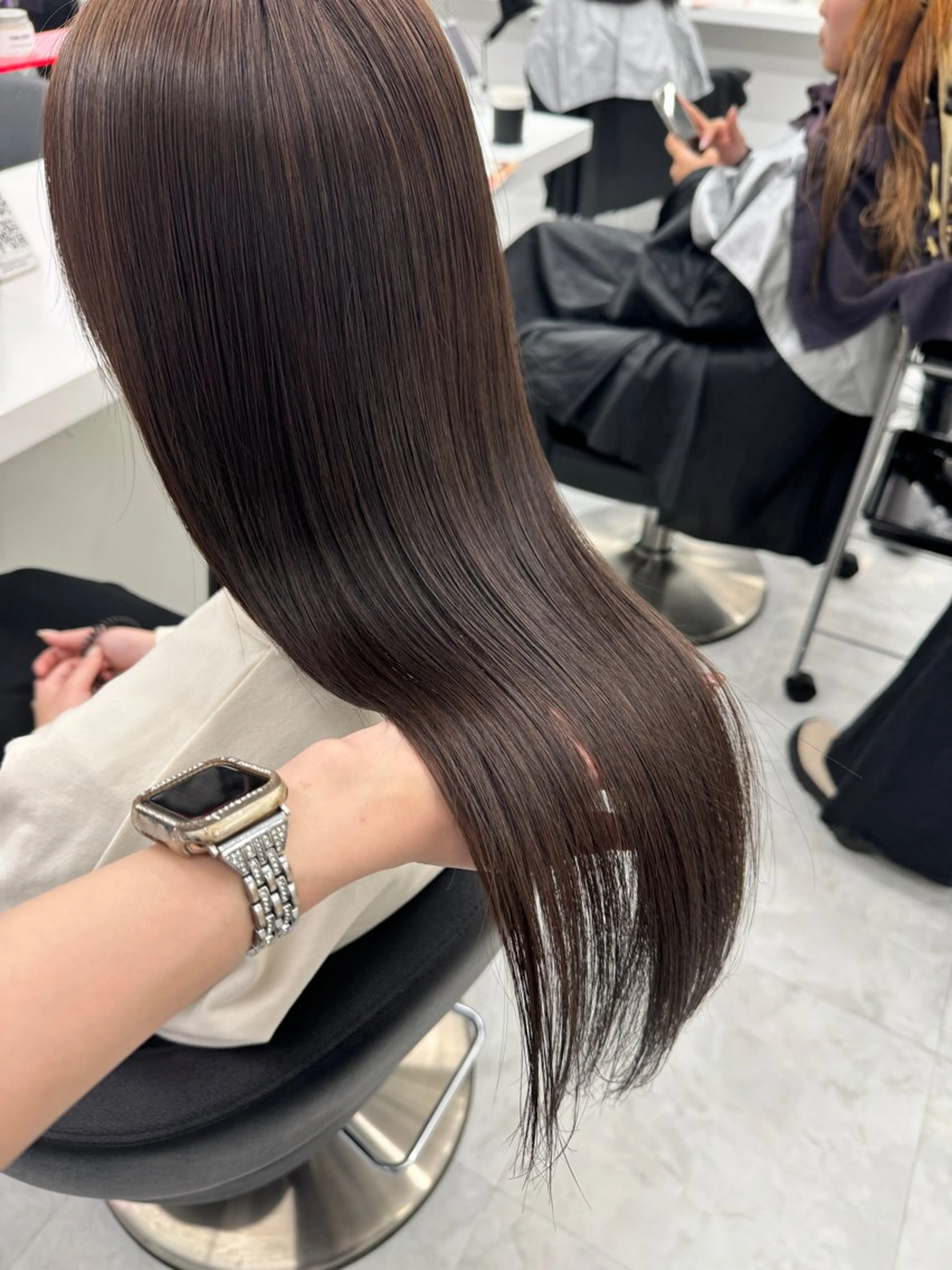 ロング カラー ヘアカラー トリートメント ヘッドスパ ヘアセット 💖透明感カラー＆暗 髪専門💖Akariのヘアスタイル