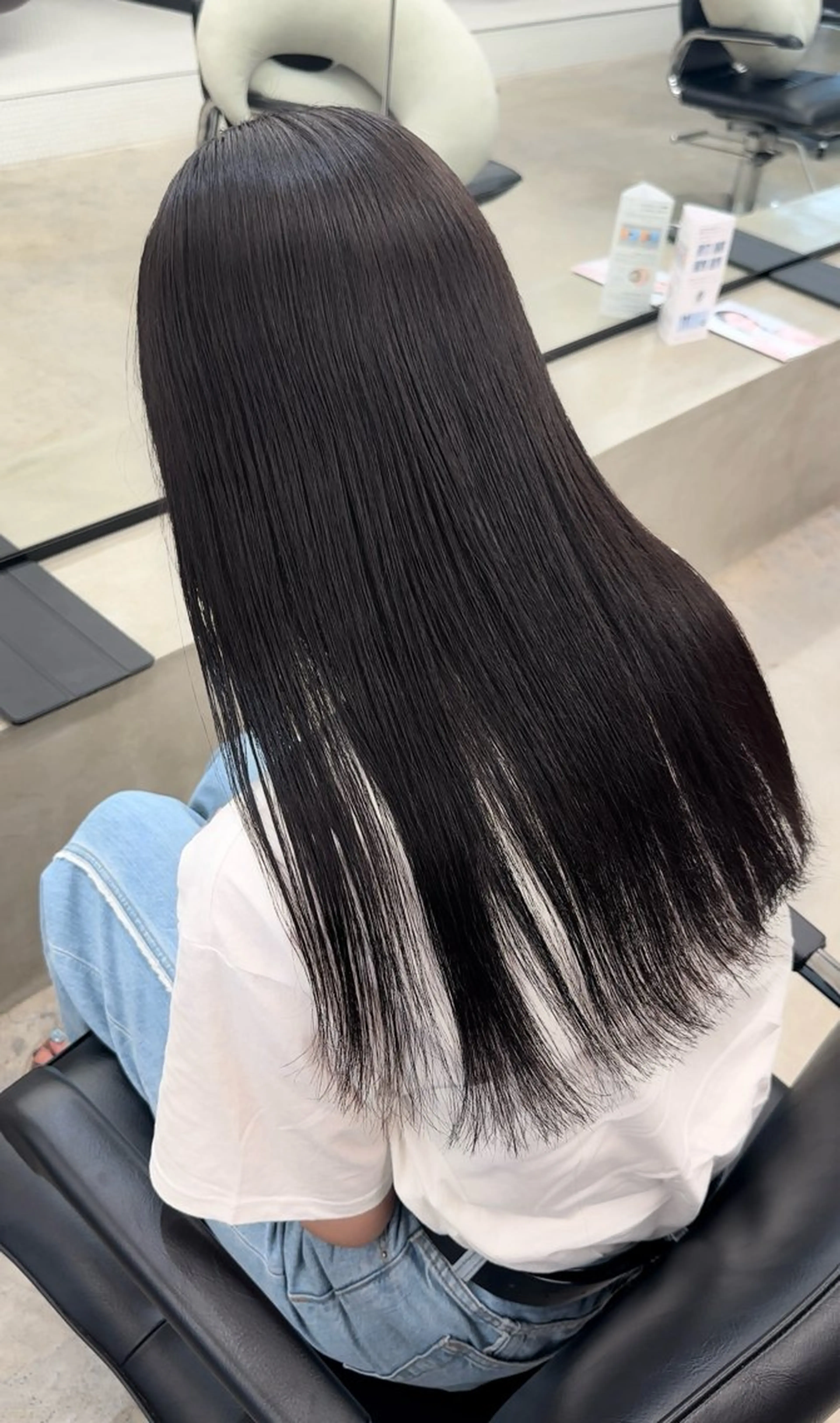 ロング 髪質改善 レイヤーカット 縮毛矯正 トリートメント カット トリートメント 髪質改善/レイヤー/ 艶髪🎀ayaneのヘアスタイル