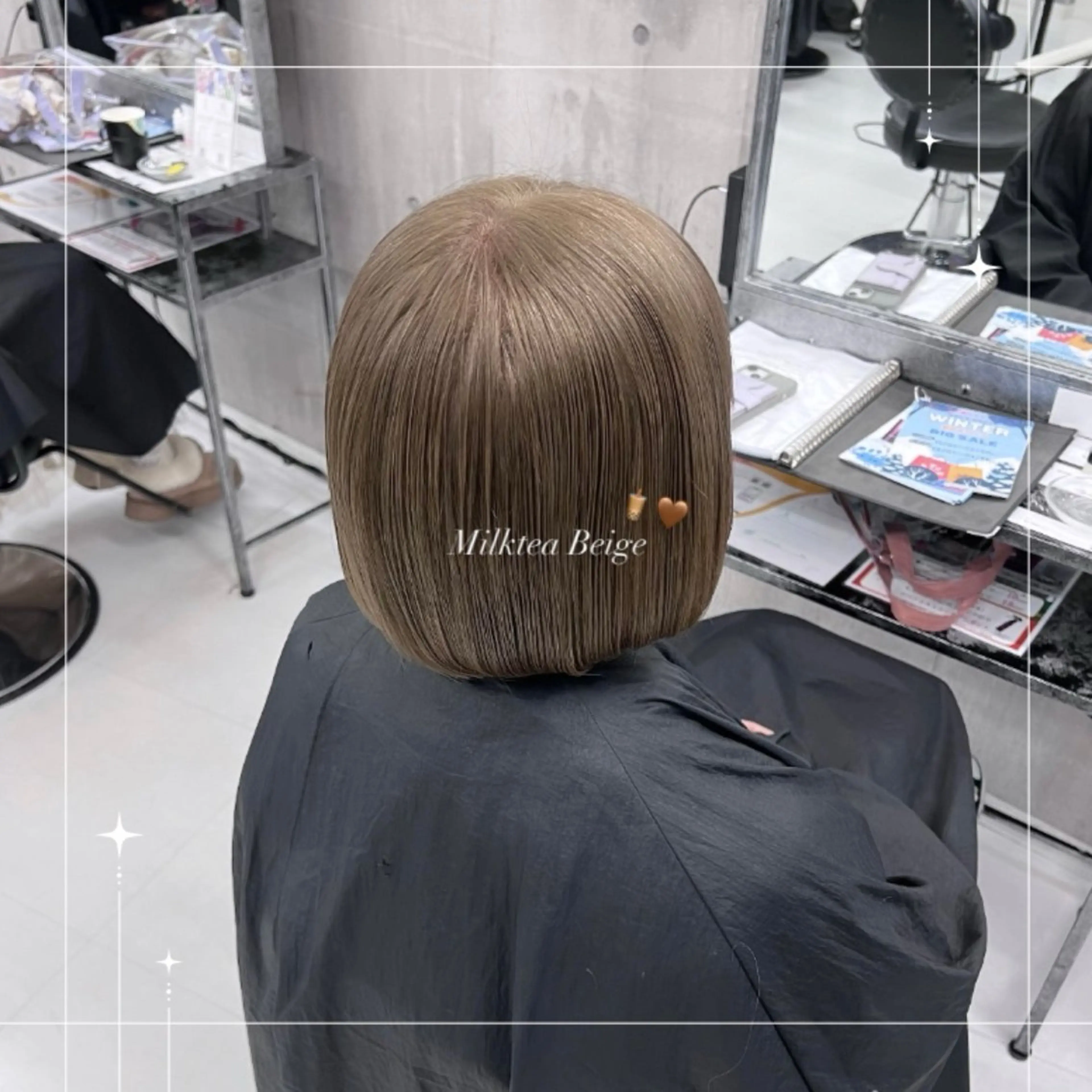 ショート ヘアカラー 🪼RINA/寒色 艶髪カラー💙のヘアスタイル