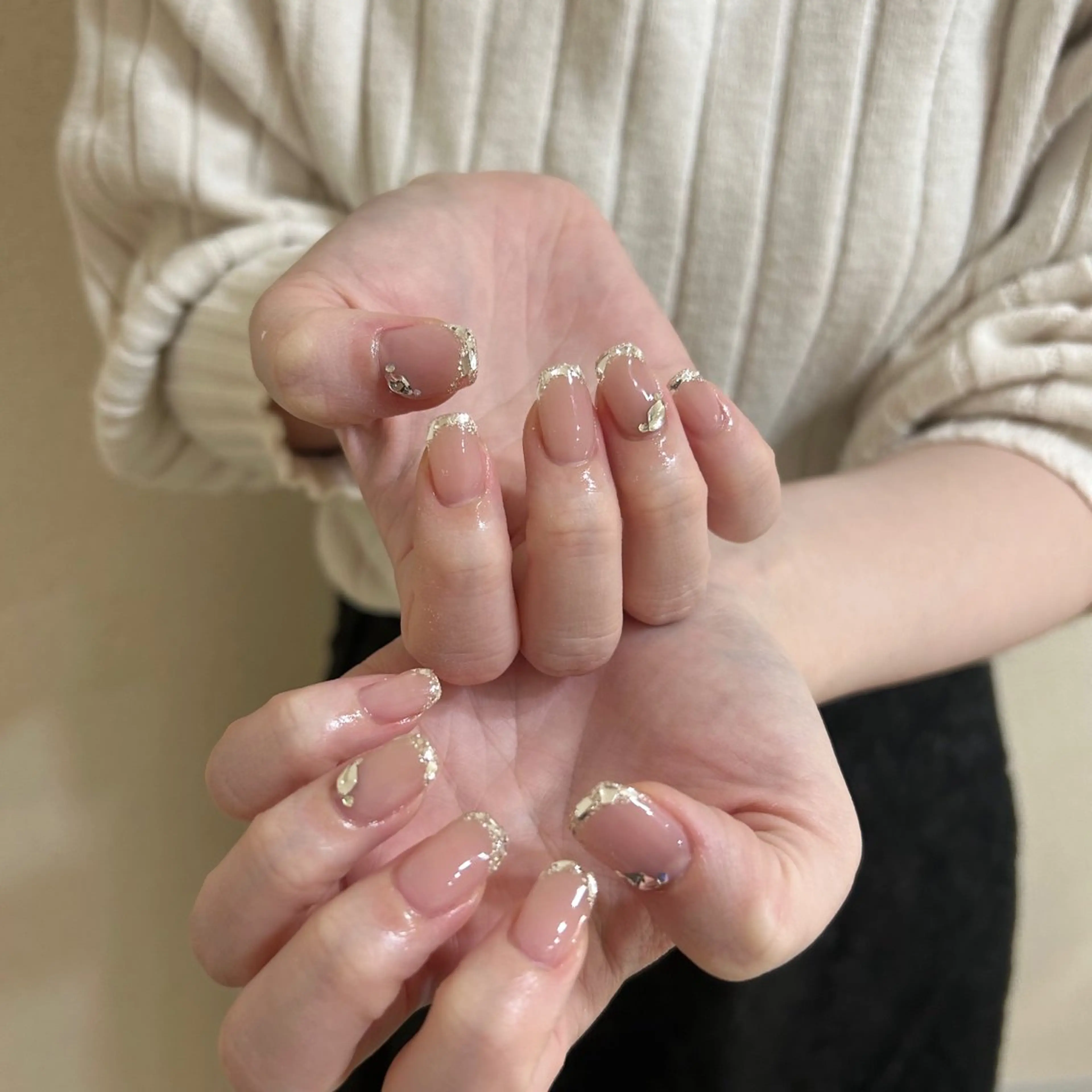 ネイル ブルー フットネイル ジェルネイル キラキラネイル 韓国ネイル RooM -produce by maynail-所属・RooM -mizuki-のネイルデザイン