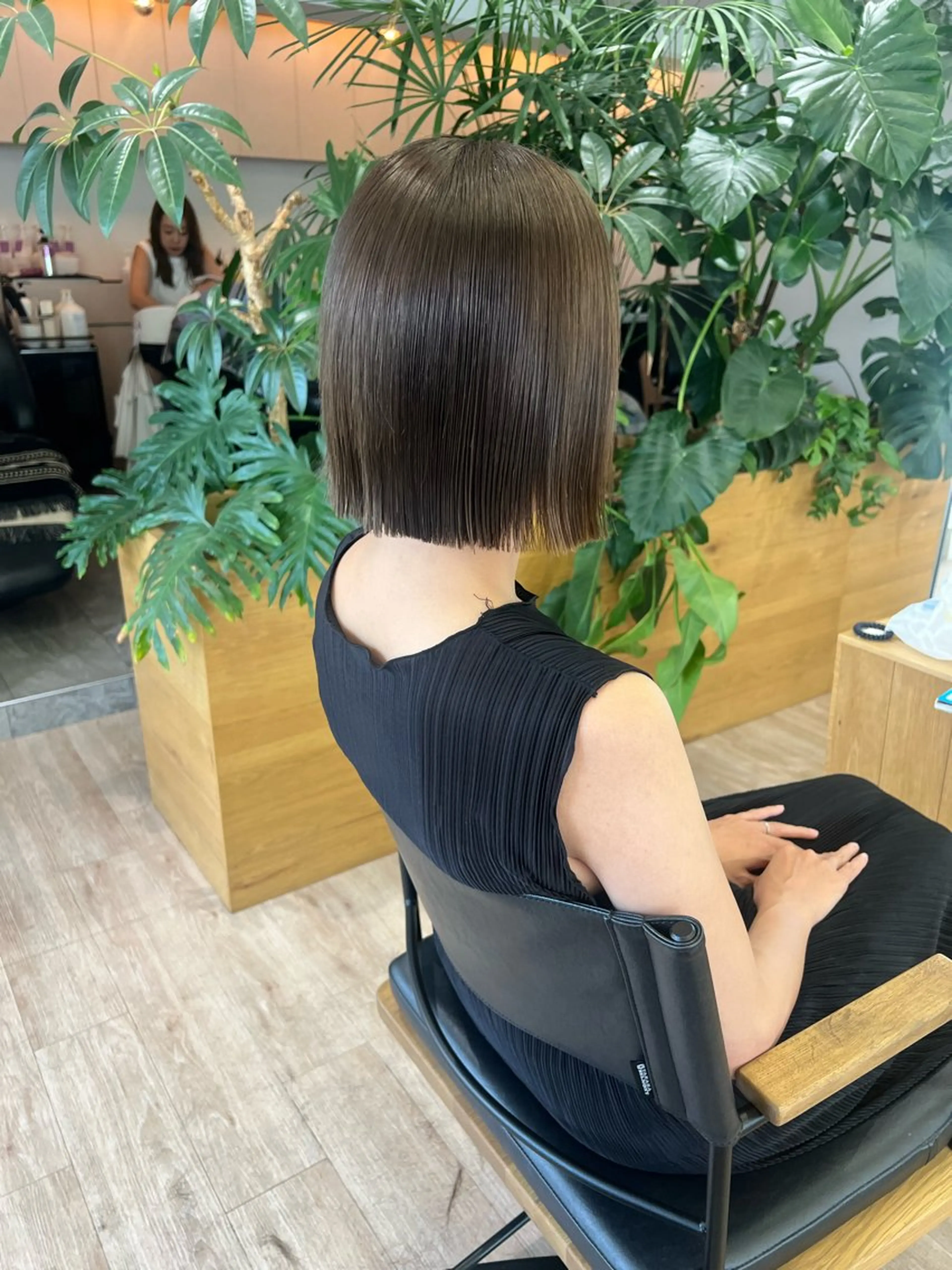 ミディアム カット ヘアカラー トリートメント 田中 愛梨のヘアスタイル