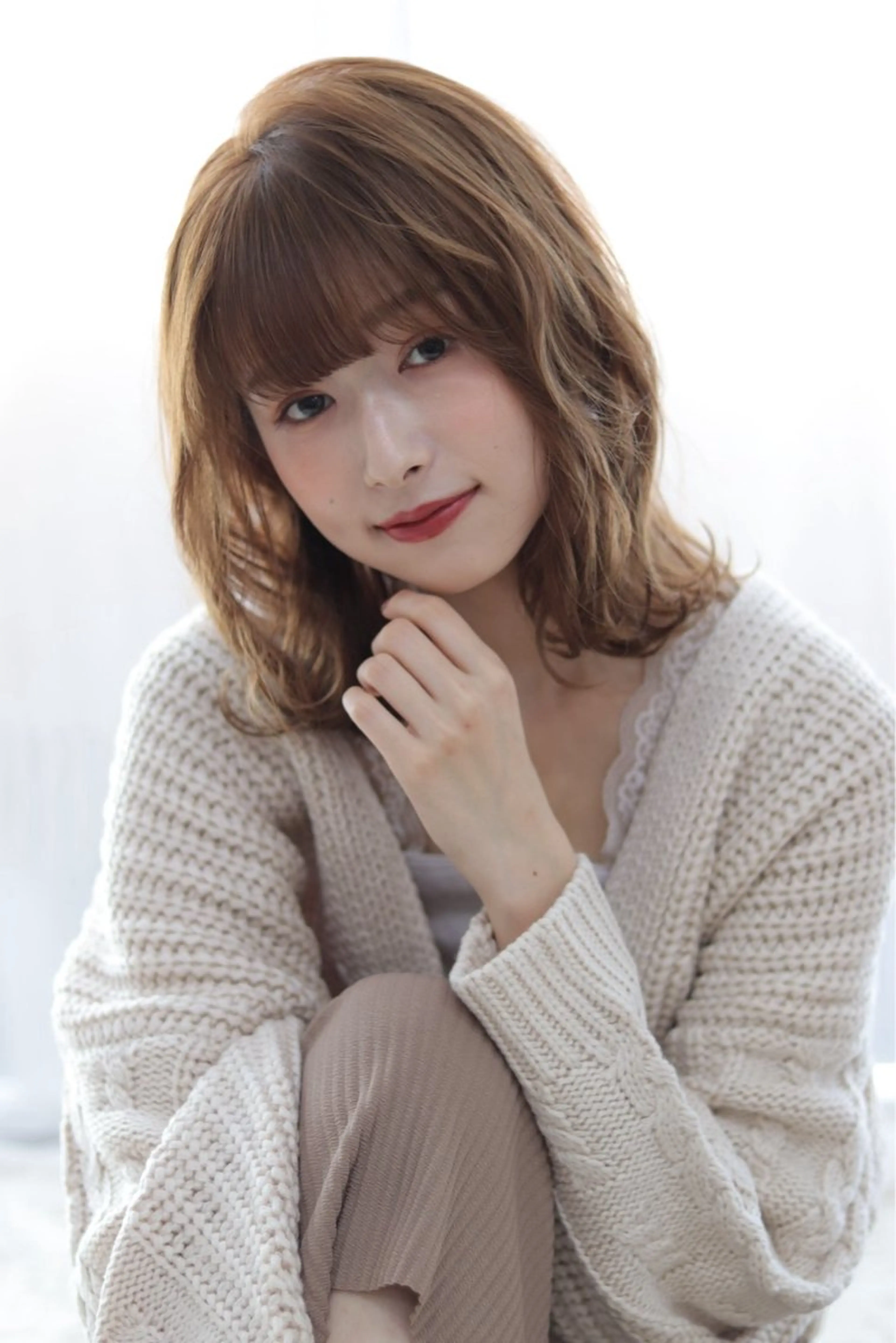 〖ミディアム〗エヌドットカラー＋オージュアケア ※ミルボンID登録必須⚠️ 白髪染め可◎ブリーチ不可🙅の写真