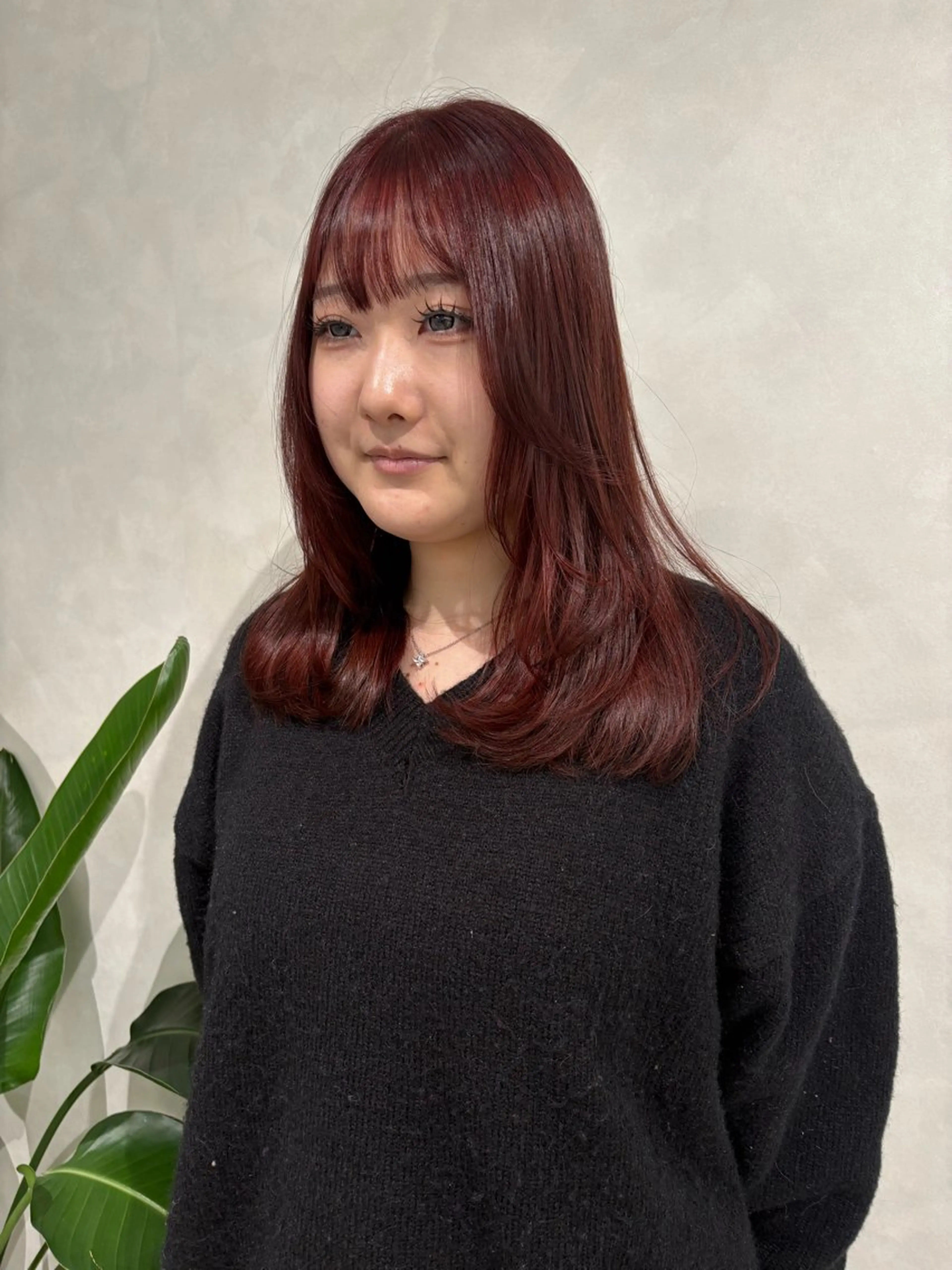 セミロング 森住 優香のヘアスタイル
