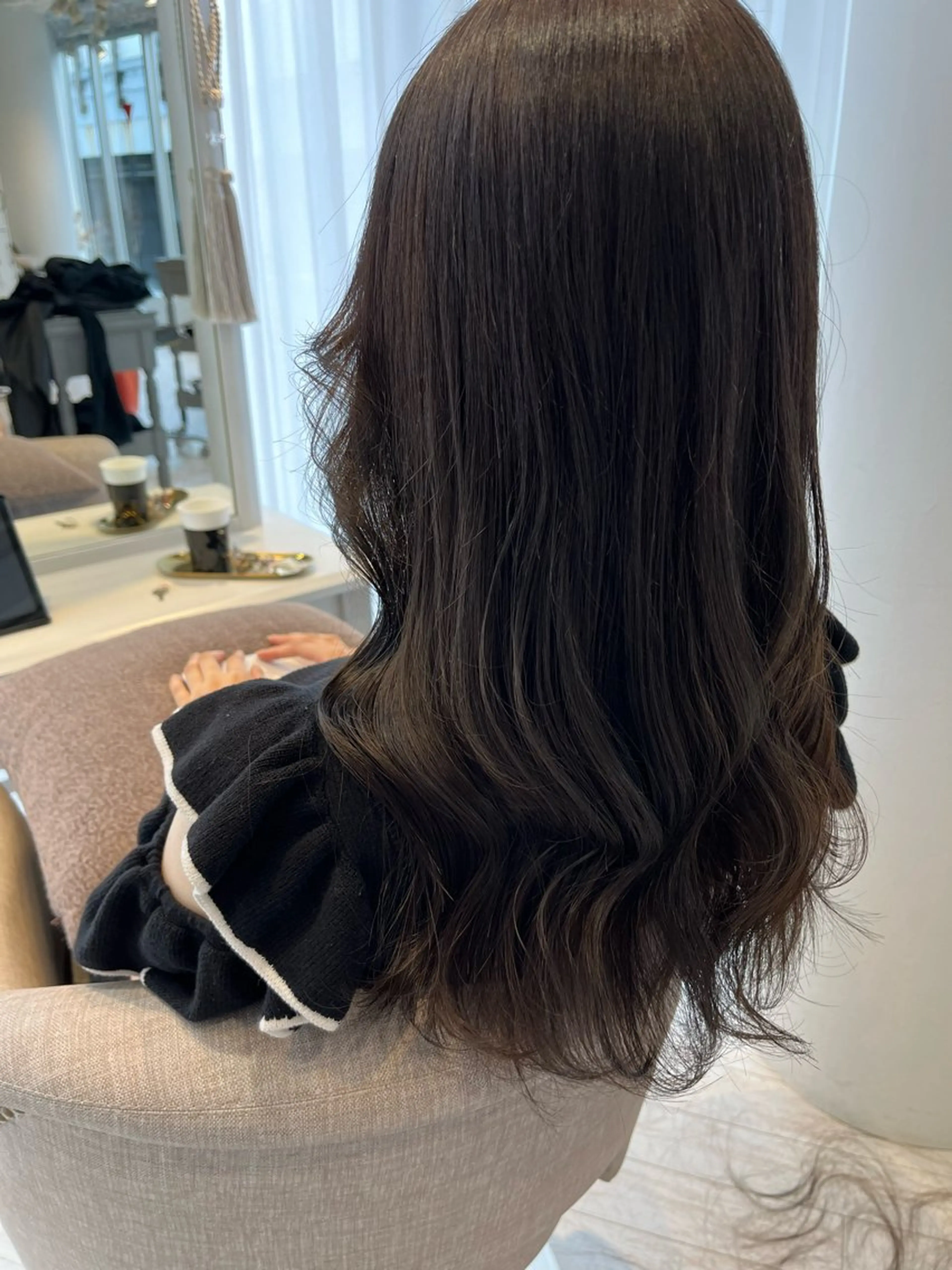 セミロング カット ヘアカラー ボブ/レイヤー/ 茉莉花のヘアスタイル