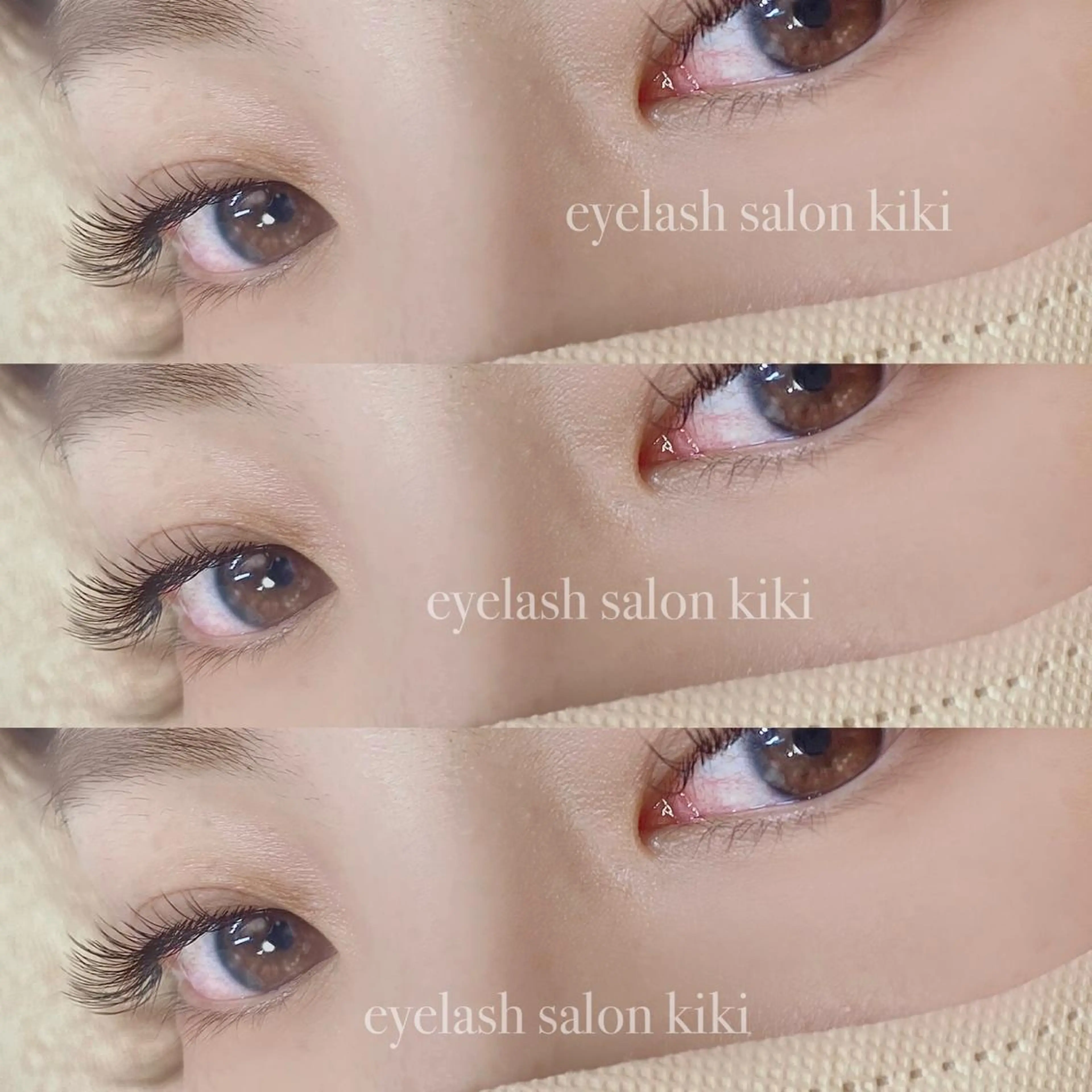マツエク・マツパ 付け放題 フラットラッシュ ナチュラル eyelash  salon kiki所属・玉造駅すぐ⌇kiki eyelashのマツエク・マツパデザイン