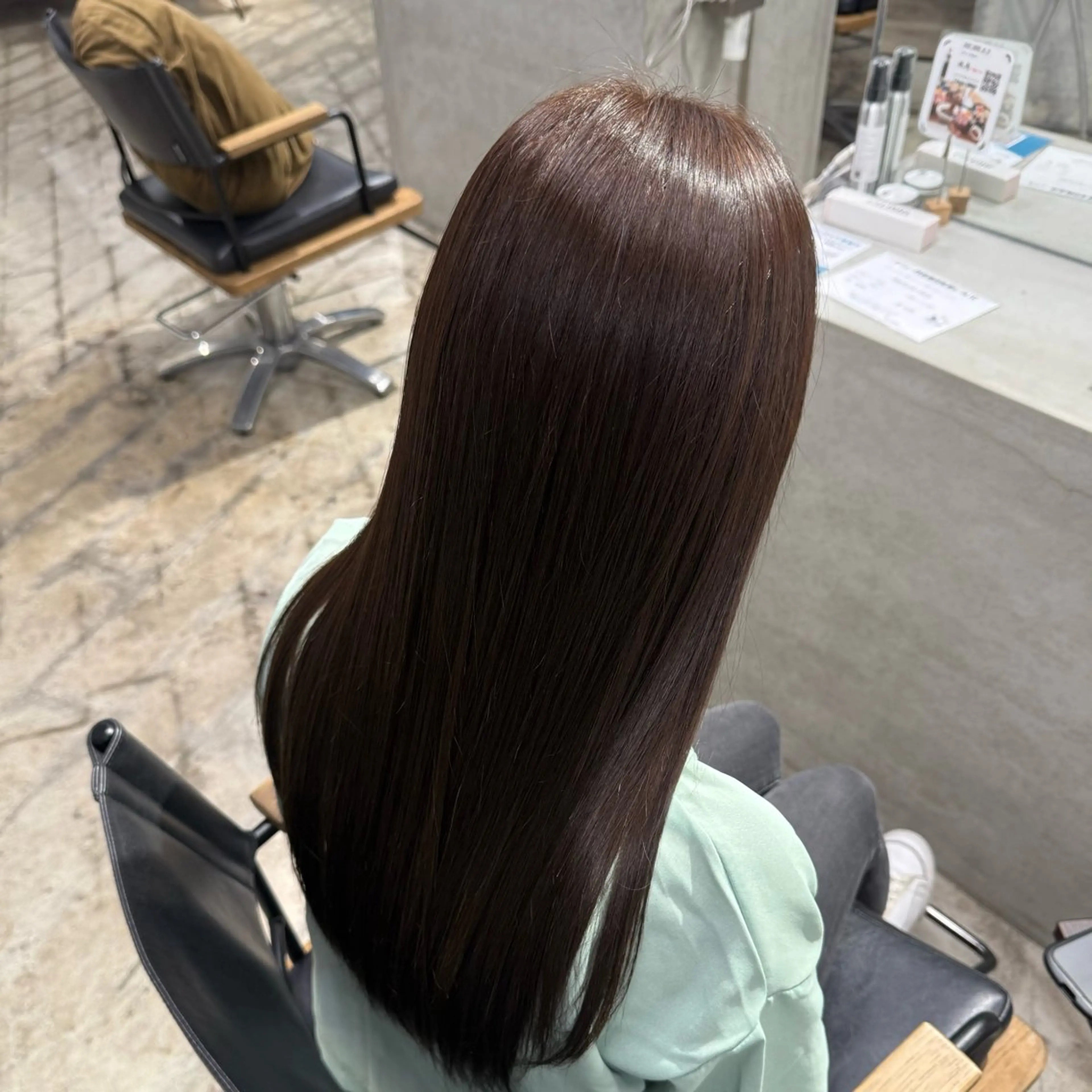 ロング カラー ブリーチ ブリーチなしカラー 山本 彩美香のヘアスタイル