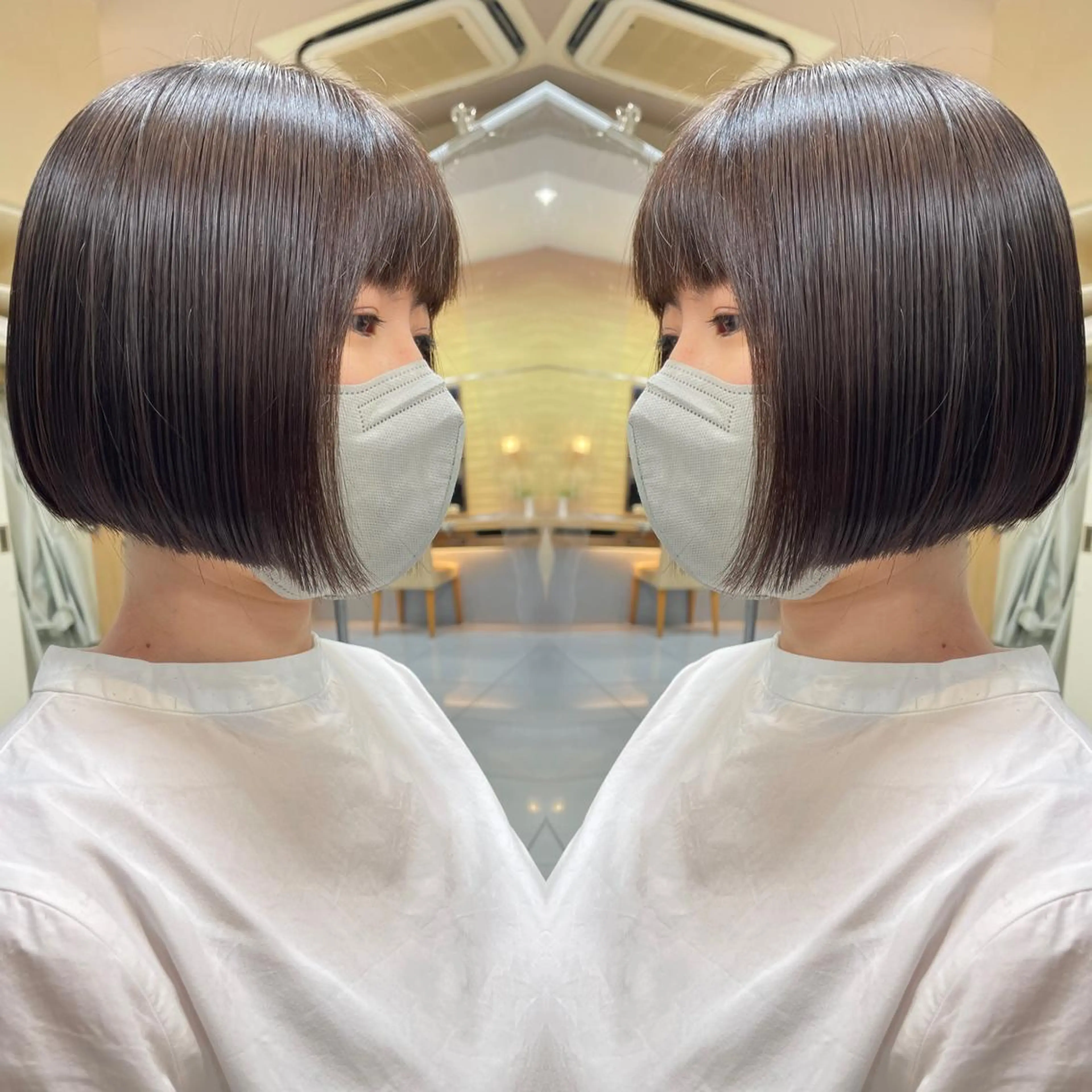 ショート カット トリートメント 髪質改善/縮毛矯正 /ブリーチ矯正/岡部のヘアスタイル