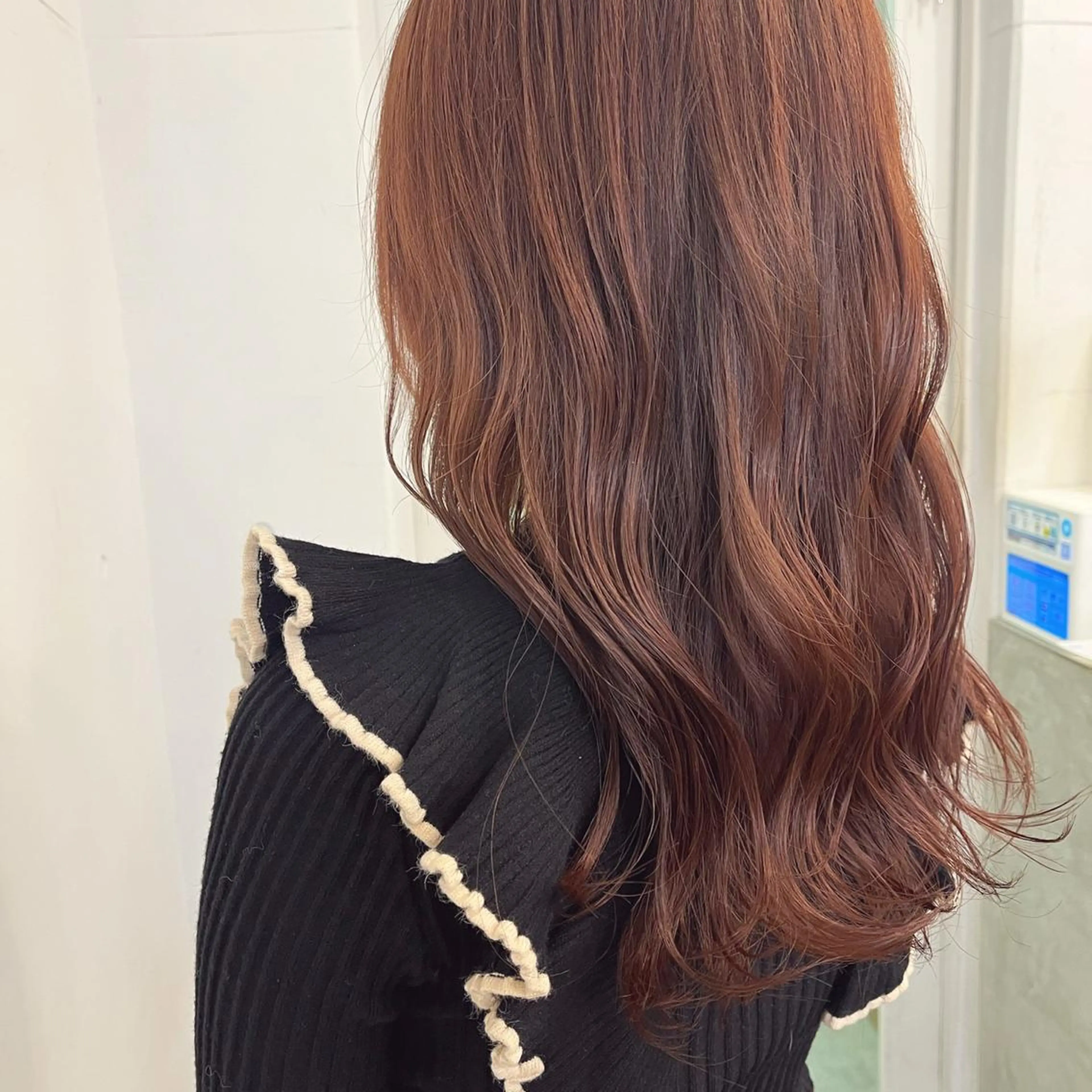ロング カラー ブラウンカラー ピンクカラー ピンクブラウン ヘアカラー トリートメント mizuho🐈⬛ 艶髪¦ダークトーンのヘアスタイル
